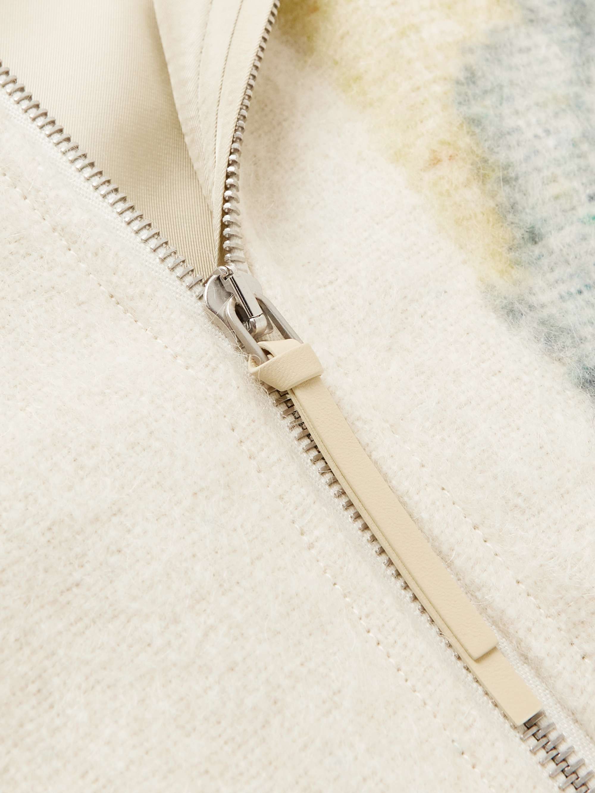 JIL SANDER Jacquard-Knit Blouson Jacket