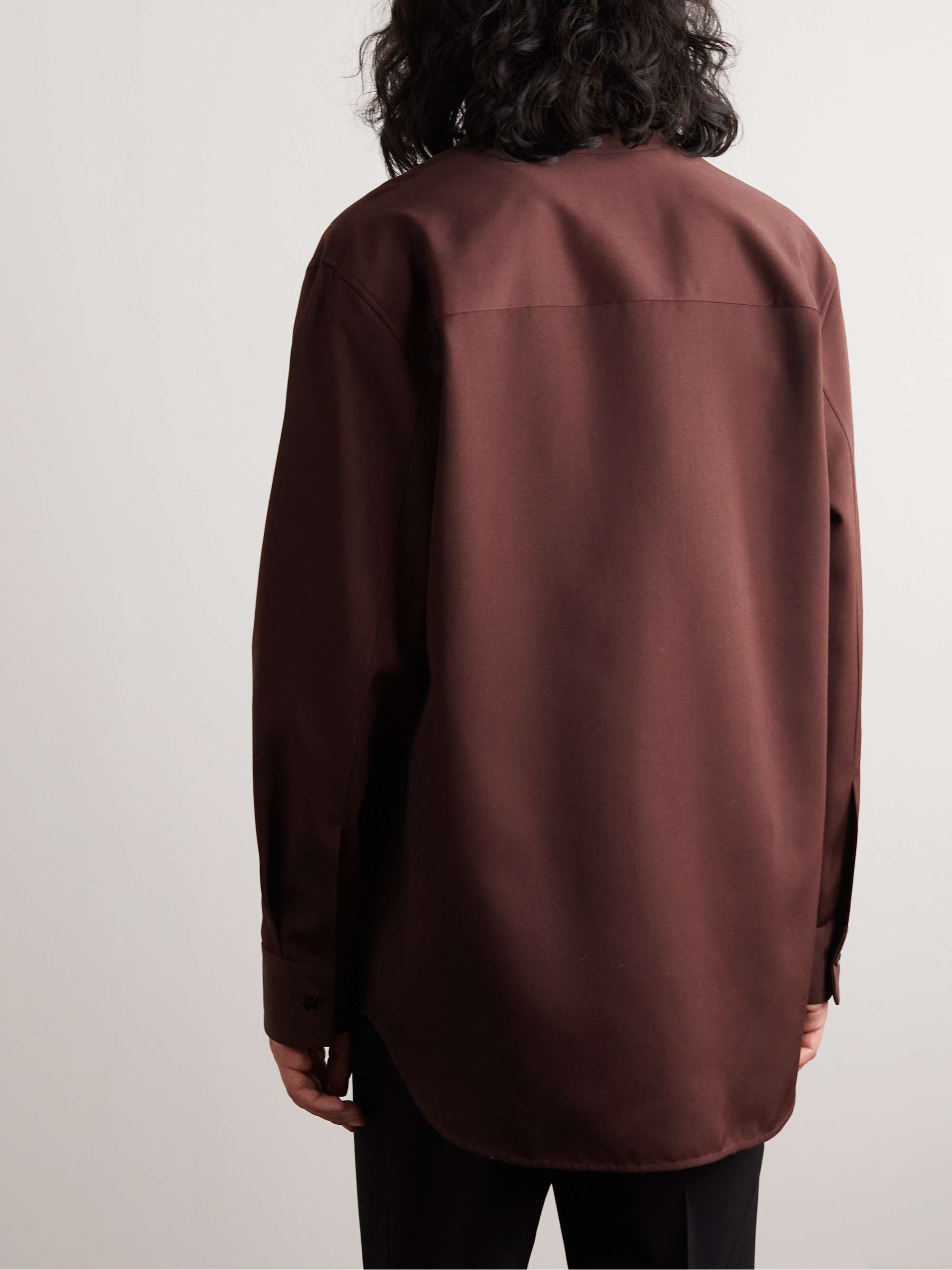 JIL SANDER Wool-Crepe Shirt