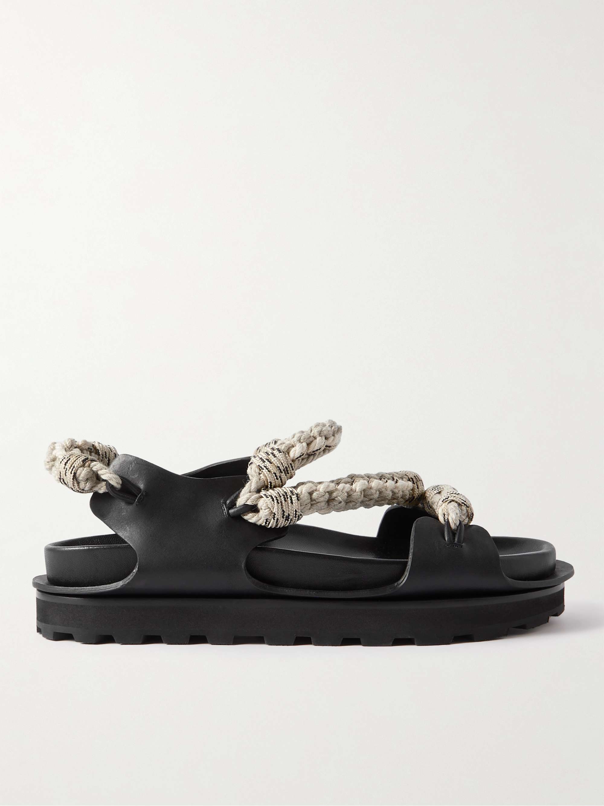 Leather and Rope Sandals