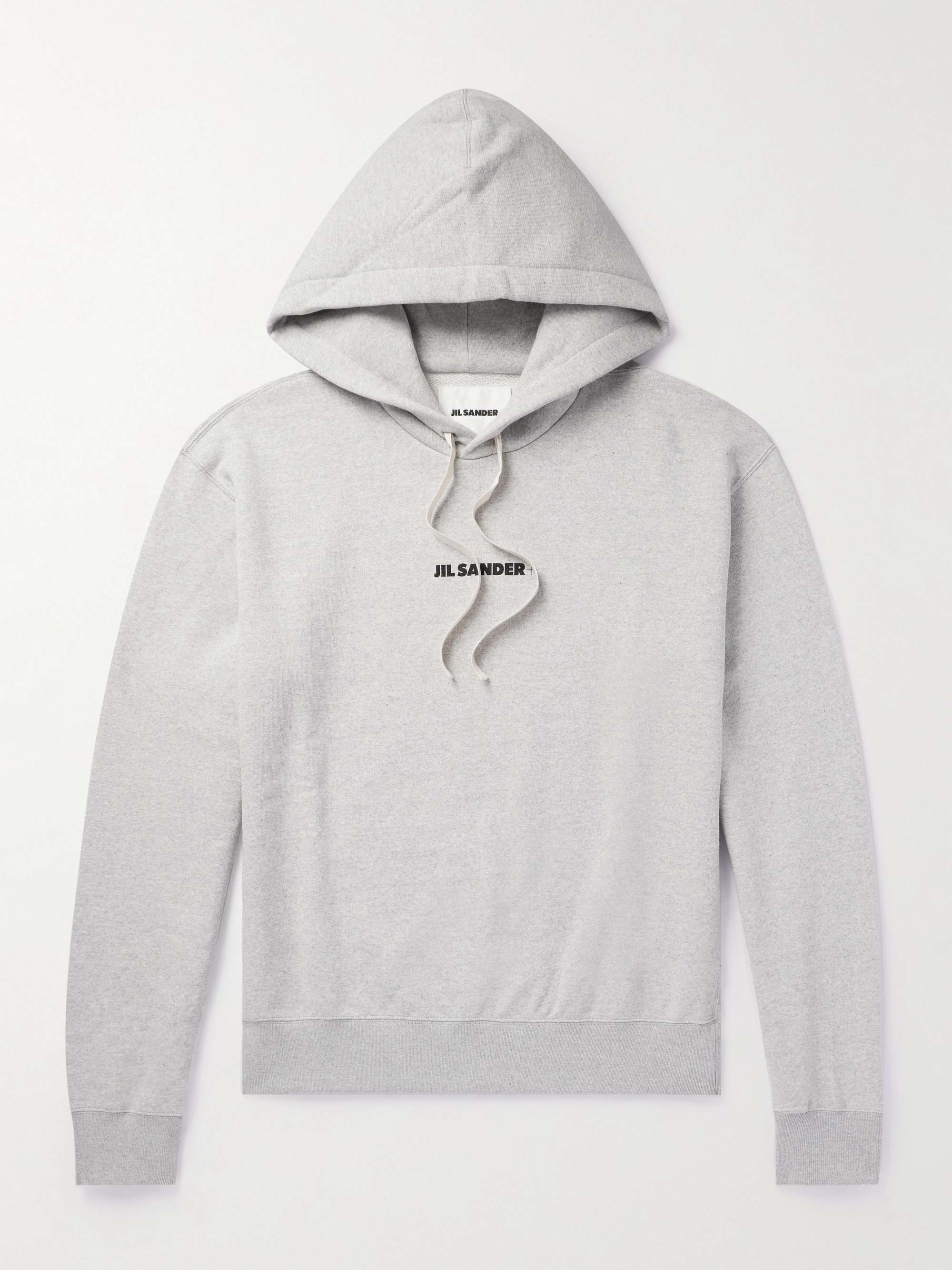 JIL SANDER Logo-Print Cotton-Jersey Hoodie for Men | MR PORTER