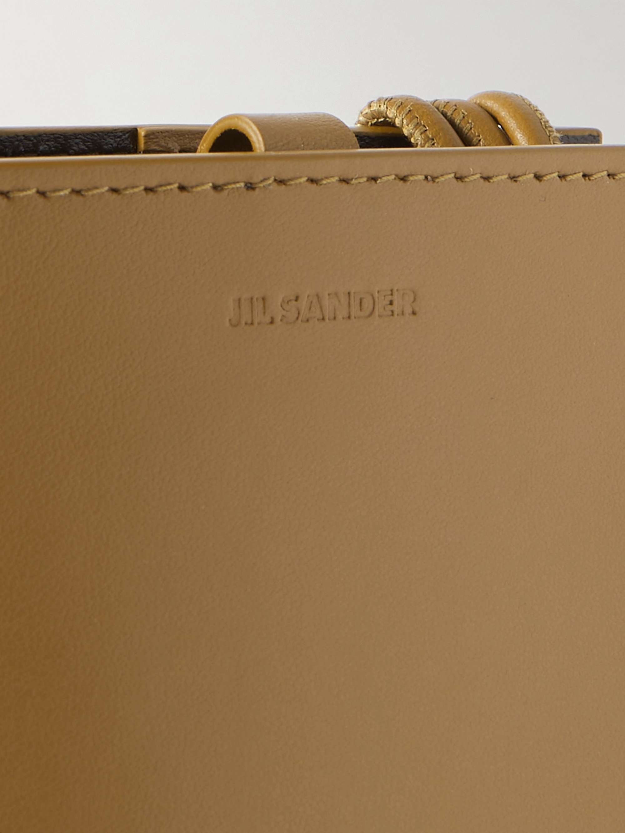 JIL SANDER Tangle Leather Phone Pouch