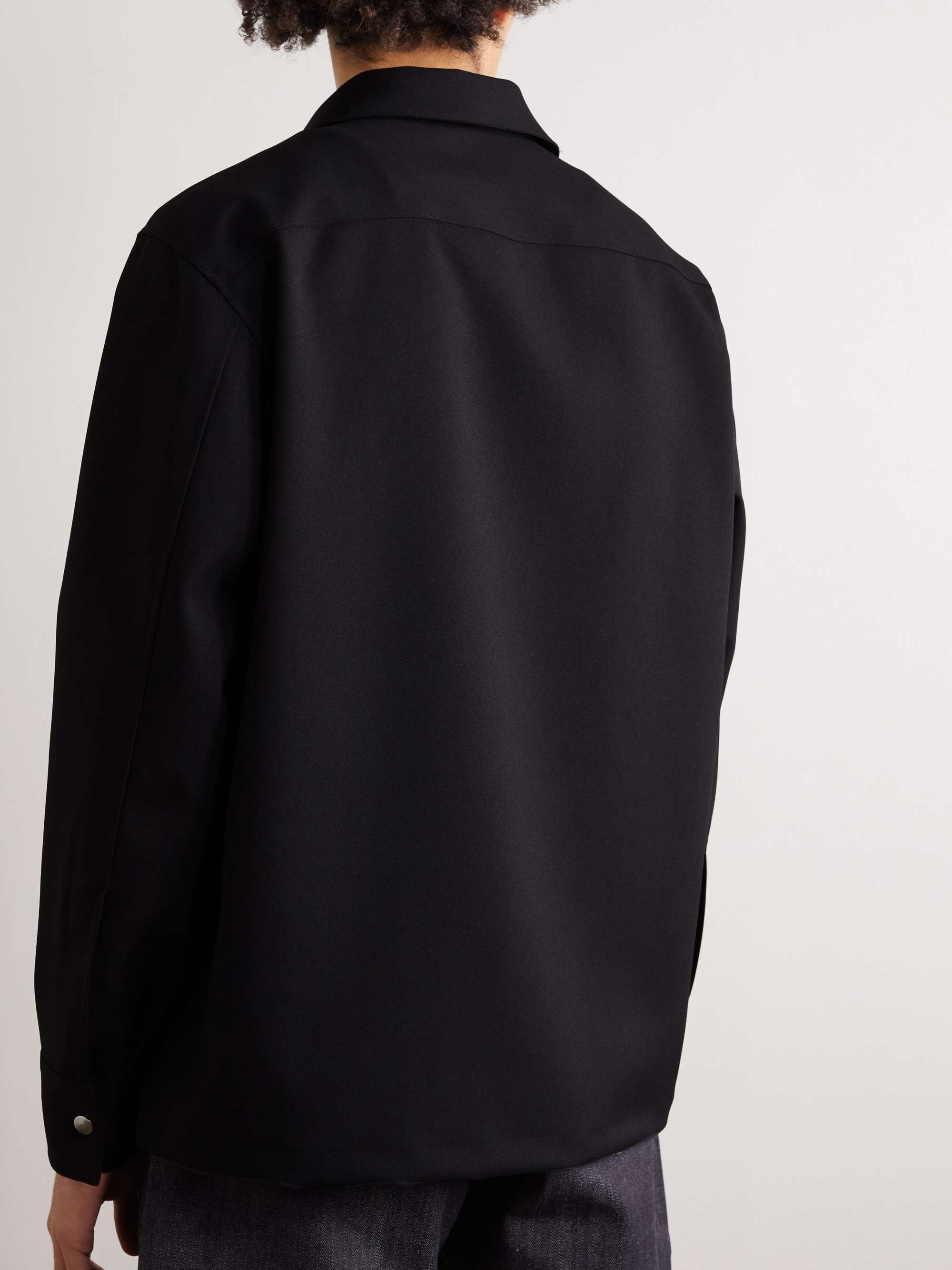 JIL SANDER Canvas Zip-Up Shirt Jacket