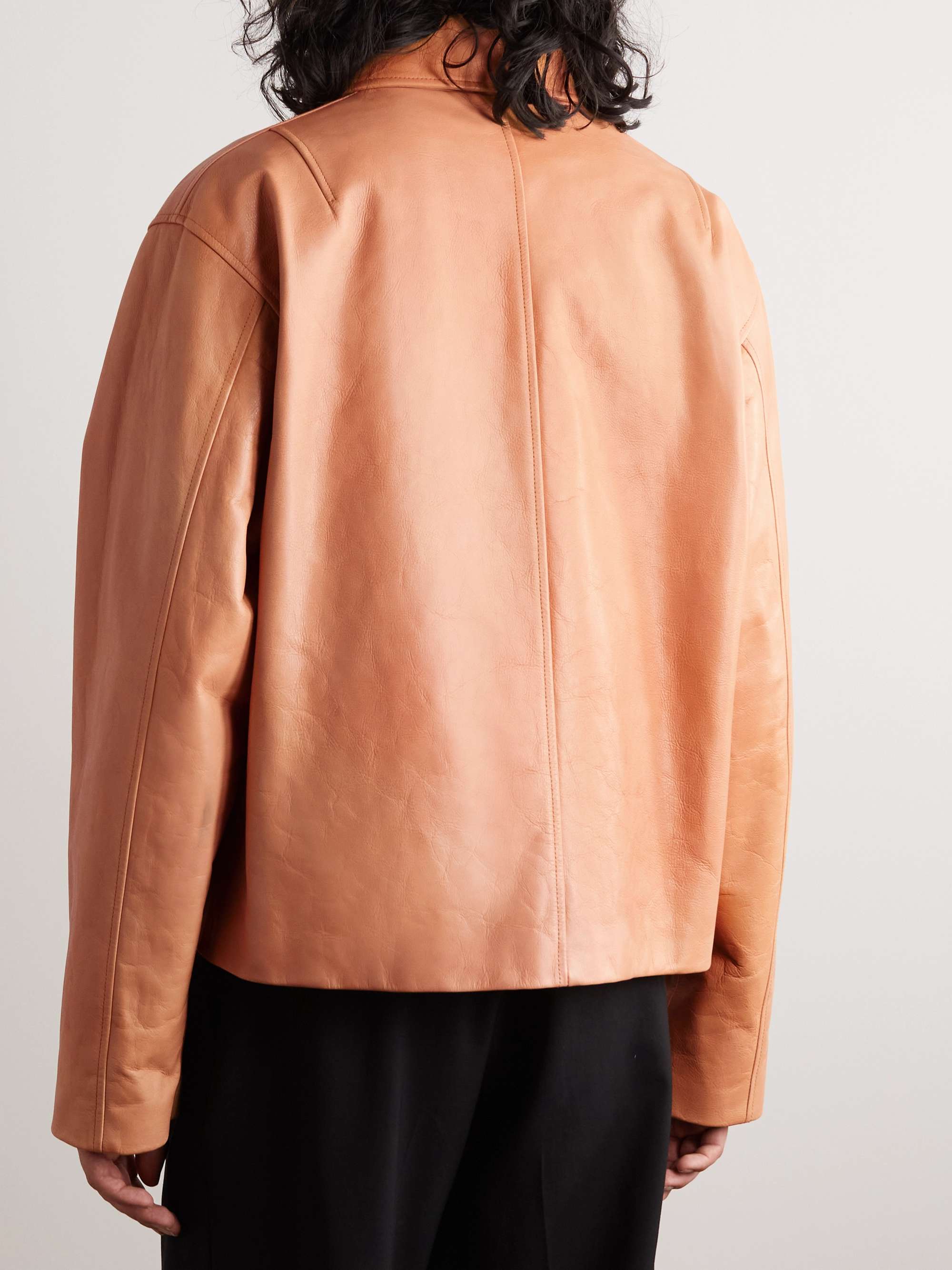 JIL SANDER Leather Blouson Jacket
