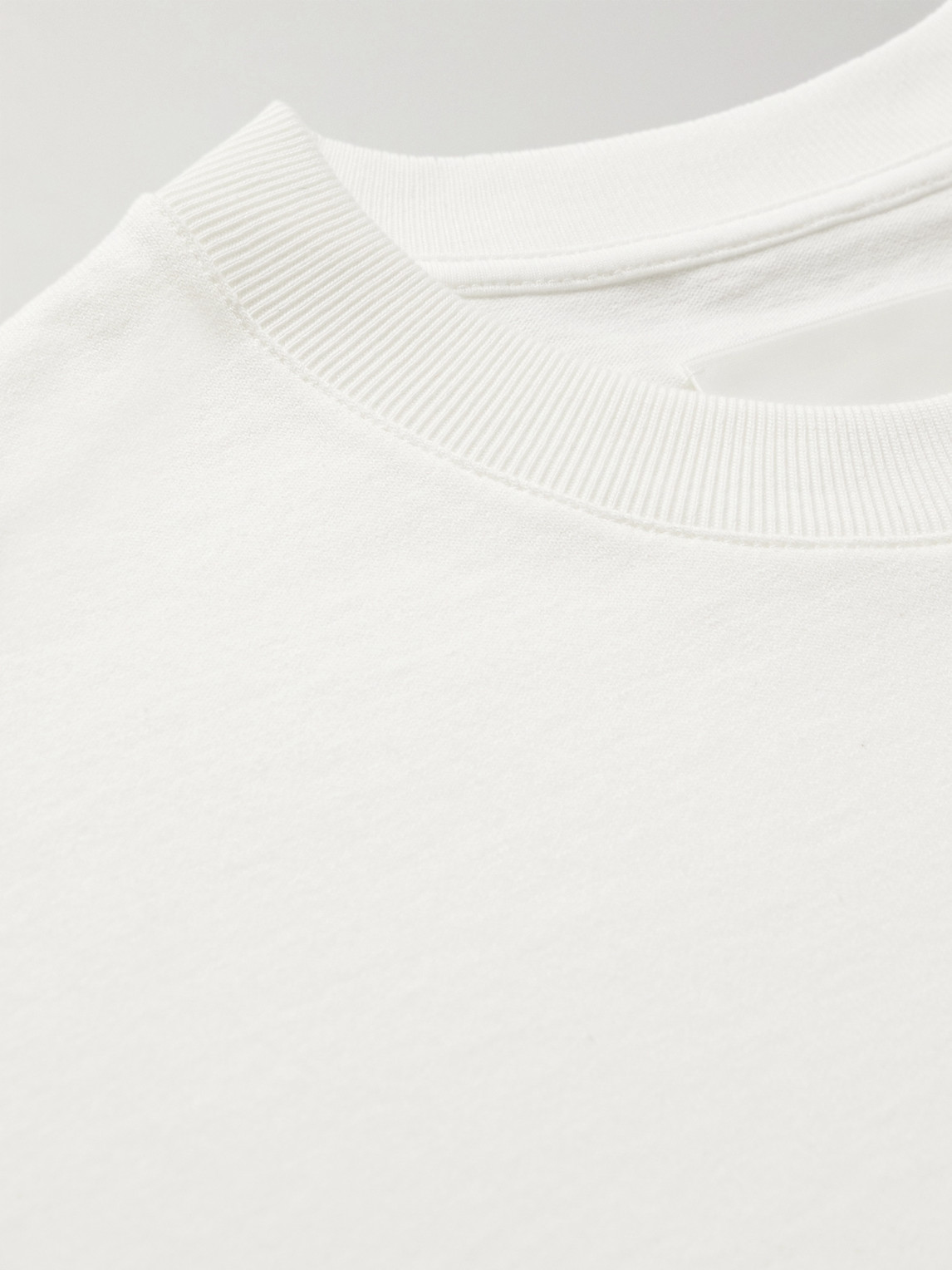 Shop Jil Sander Logo-printed Cotton-jersey T-shirt In Neutrals