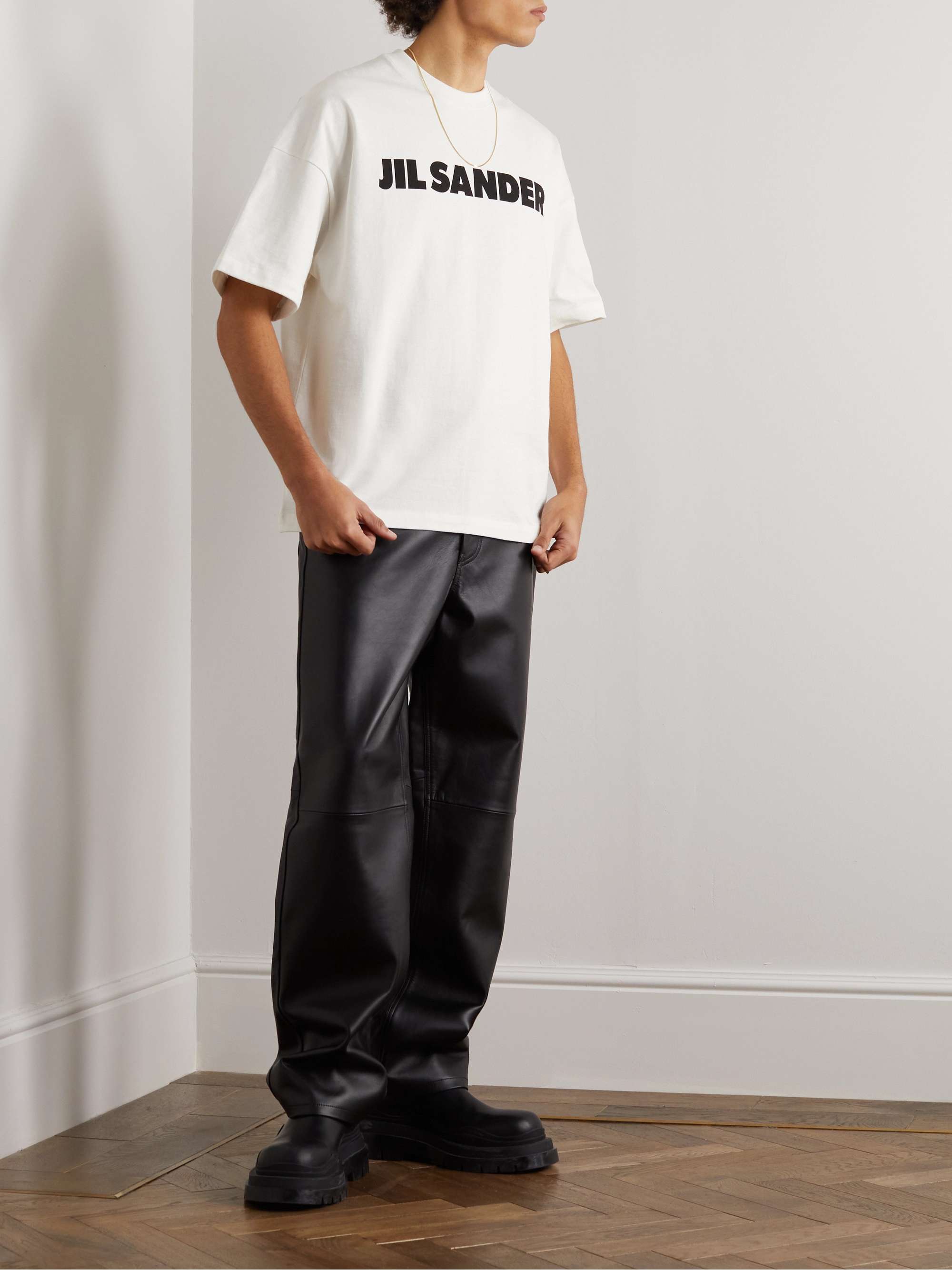 コットン jil sander コットンジャージーTシャツ きます