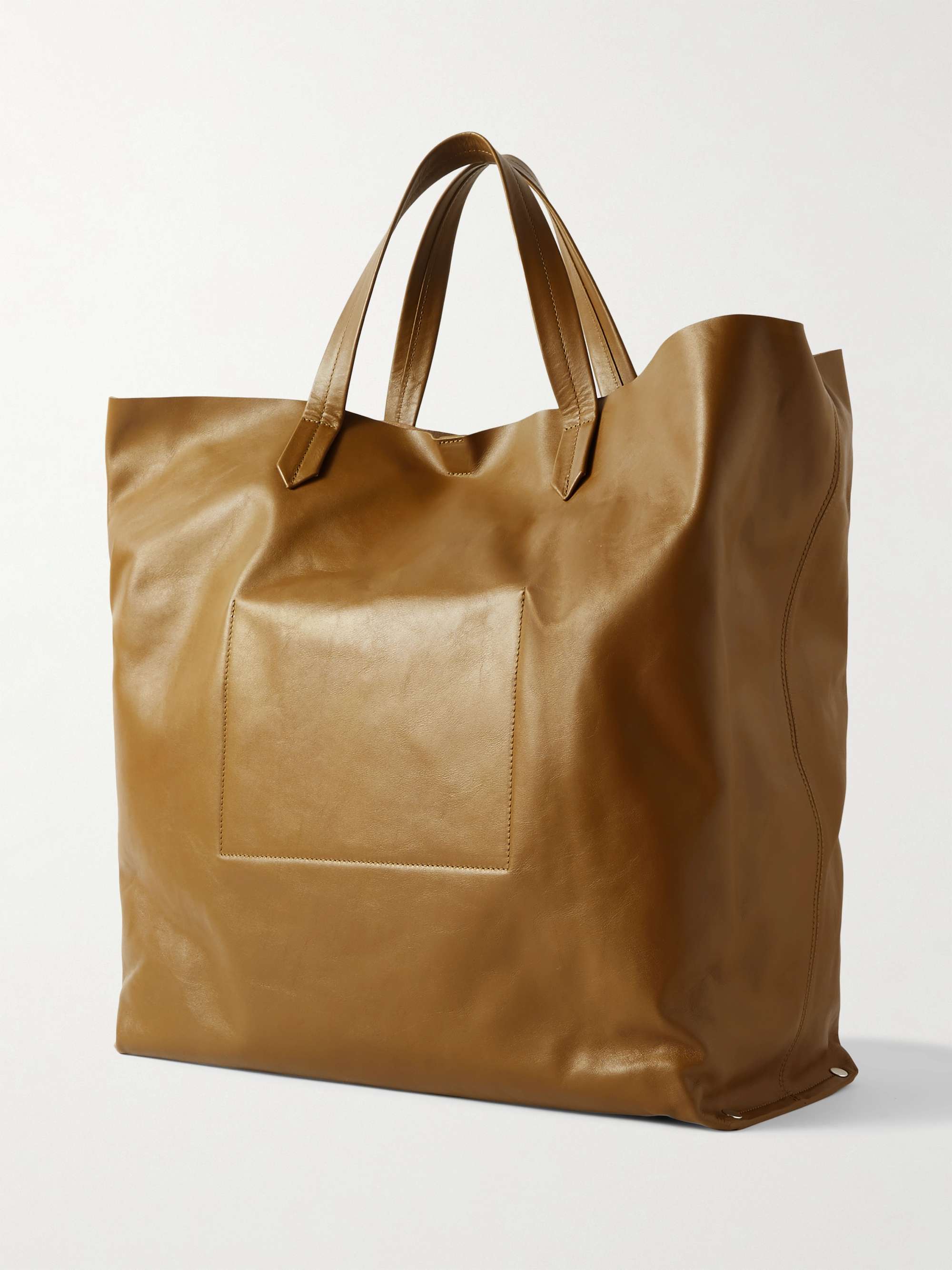 JIL SANDER Medium Leather Tote Bag