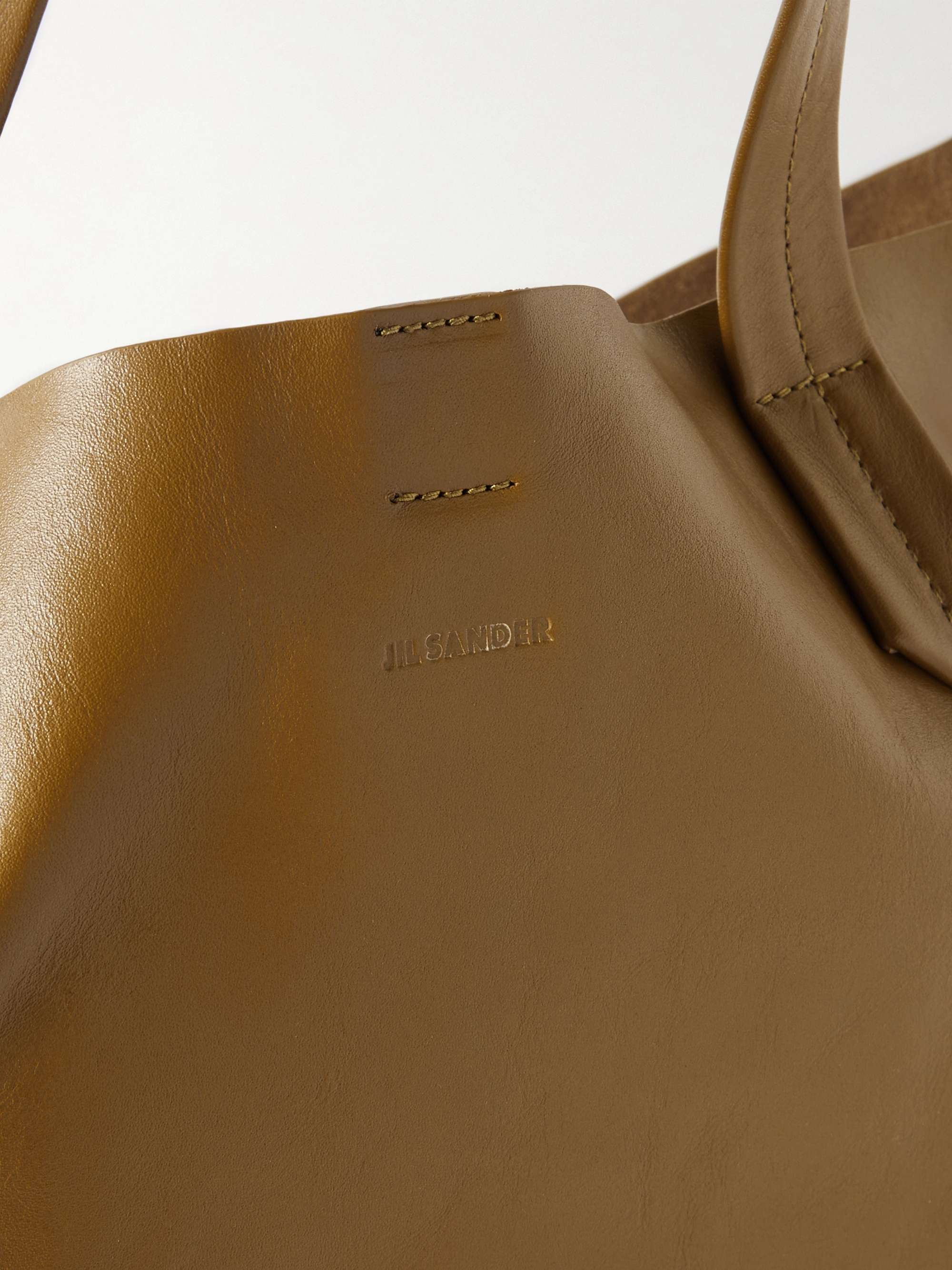 JIL SANDER Medium Leather Tote Bag