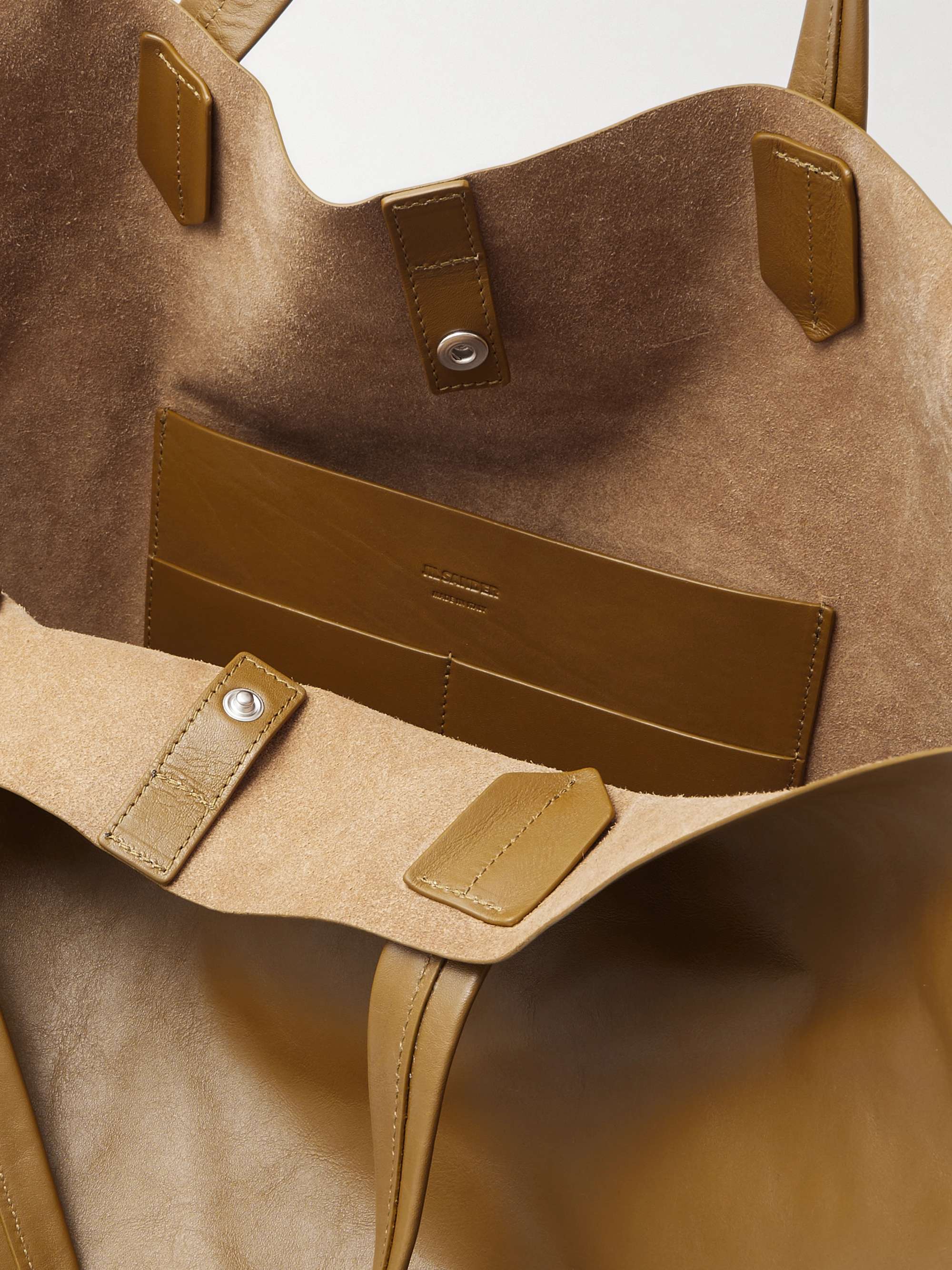 JIL SANDER Medium Leather Tote Bag
