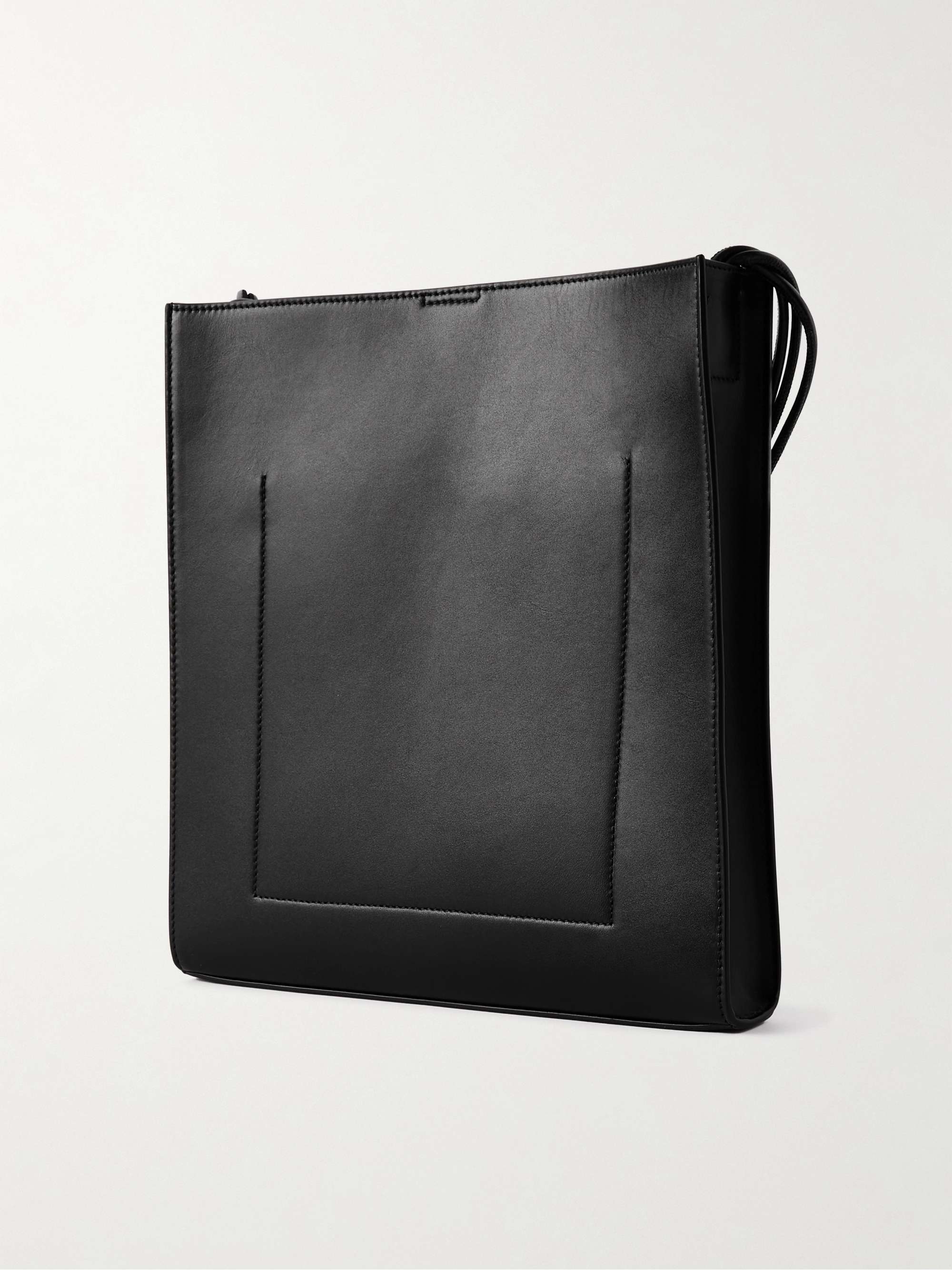 JIL SANDER Tangle Leather Pouch