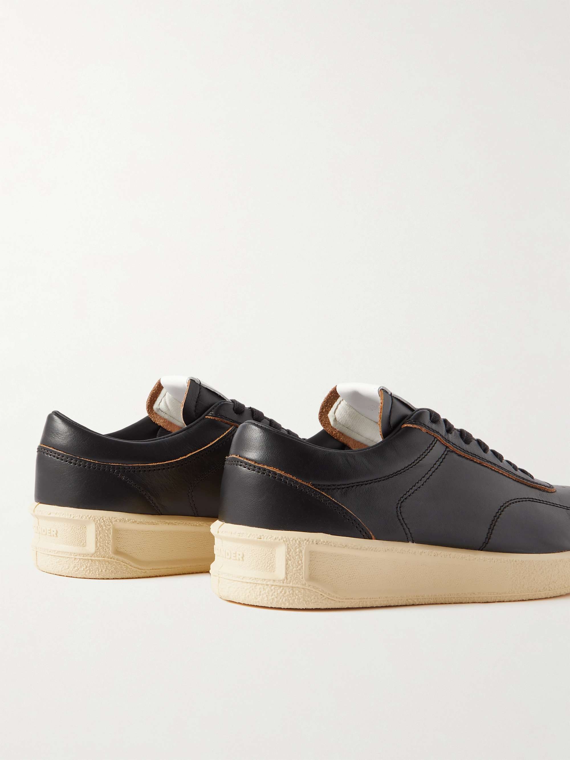 JIL SANDER Coated-Leather Sneakers