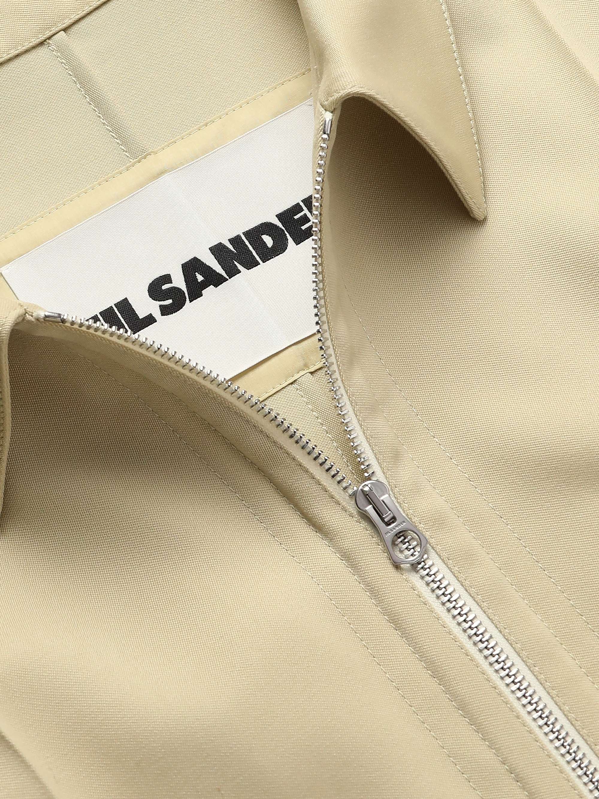 JIL SANDER Grain de Poudre Wool Shirt Jacket