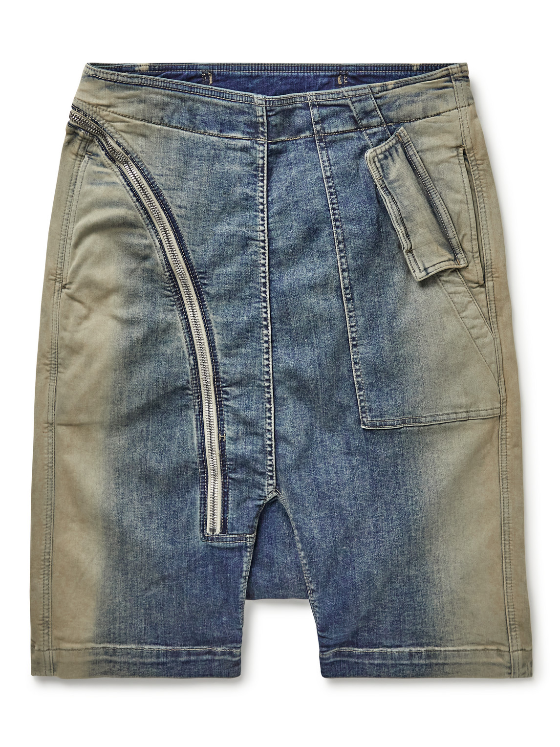 Rick owens denim shorts outlet