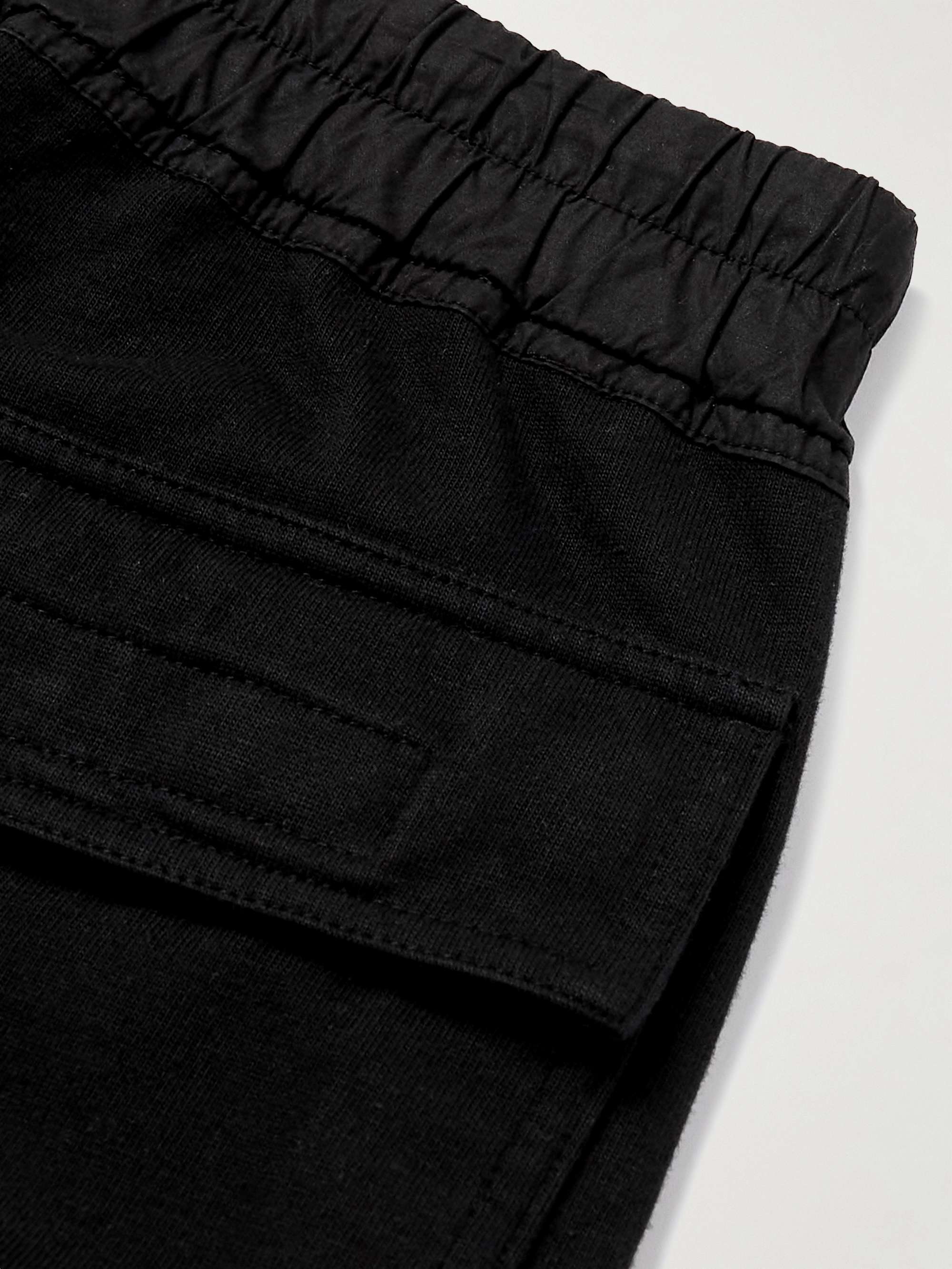 DRKSHDW BY RICK OWENS Mastodon Tapered Cotton-Jersey Cargo Sweatpants ...