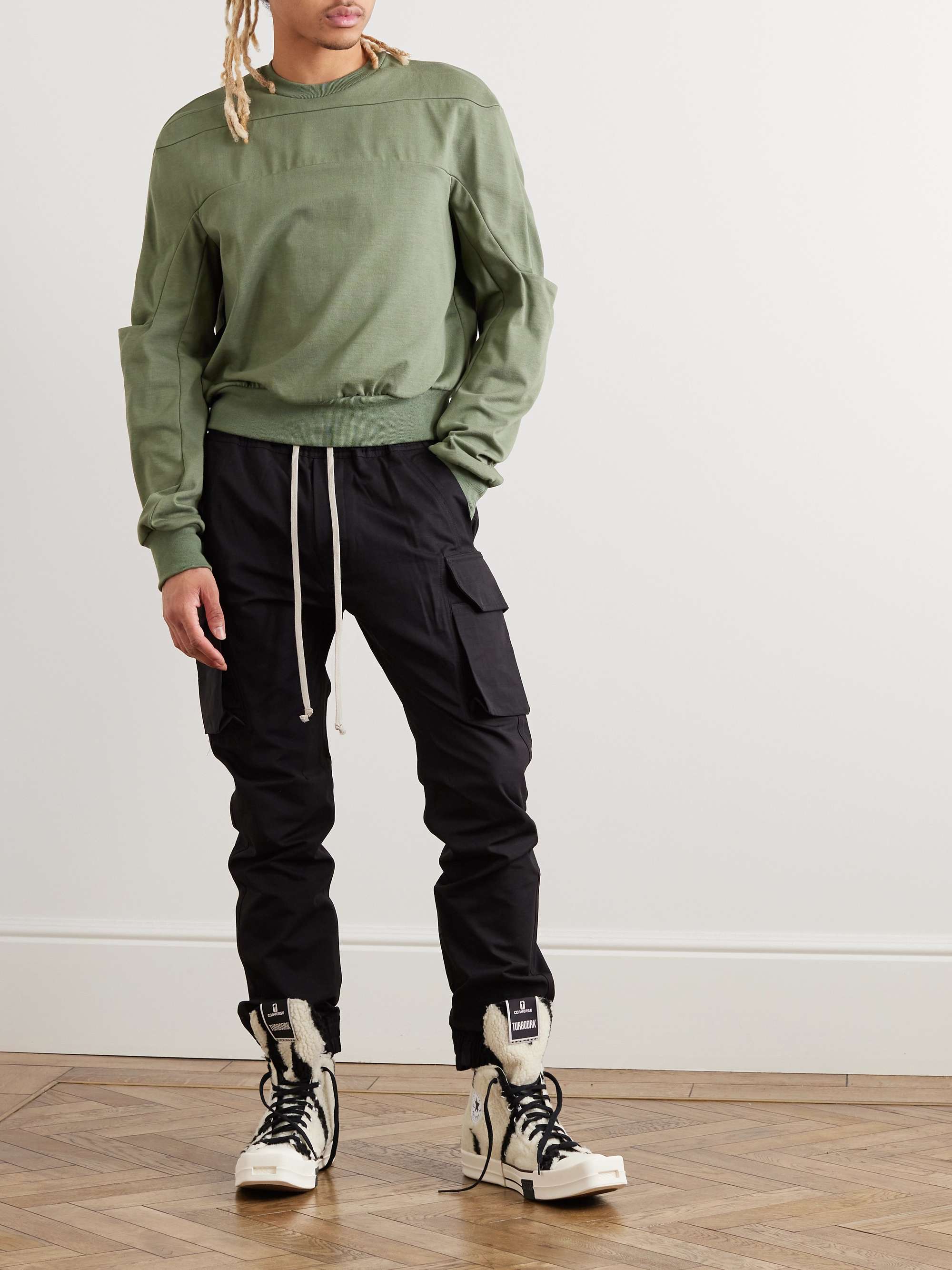 Mastodon Slim-Fit Tapered Cotton-Ripstop Drawstring Cargo Trousers