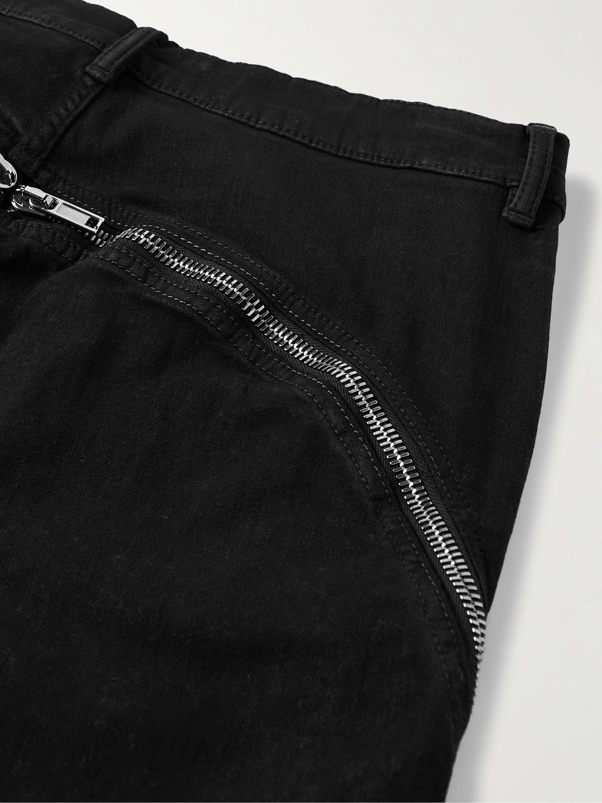 DRKSHDW BY RICK OWENS Bolan Banana Slim-Fit Flared Zip-Embellished Jeans