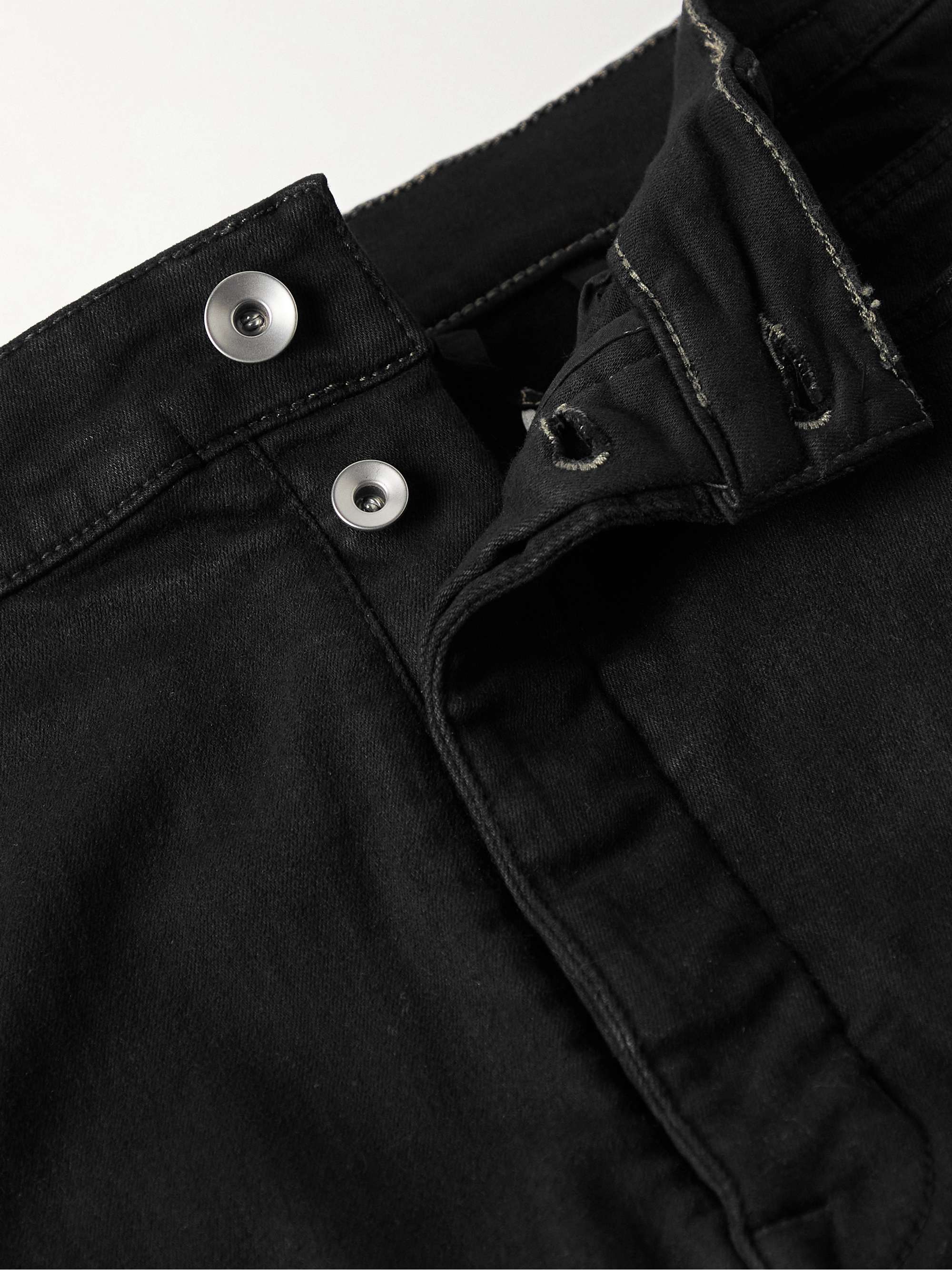 DRKSHDW BY RICK OWENS Bolan Banana Slim-Fit Flared Zip-Embellished Jeans