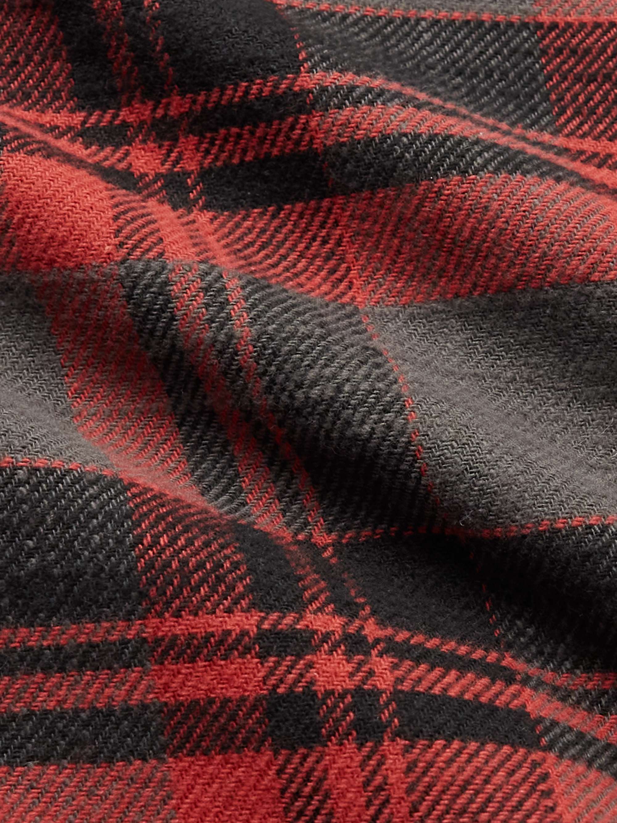 DRKSHDW BY RICK OWENS Jumbo Checked Cotton Overshirt
