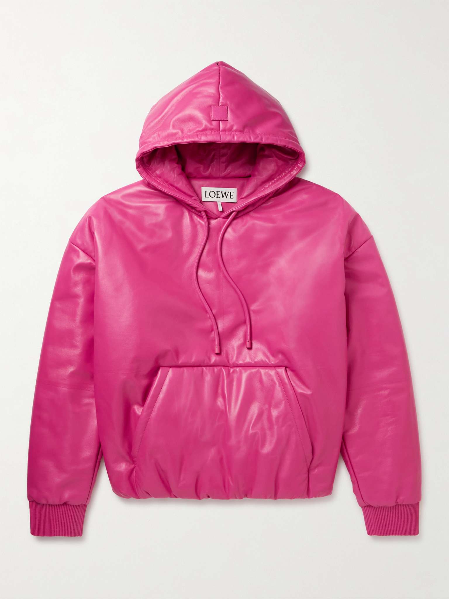 LOEWE Leather Hoodie for Men MR PORTER