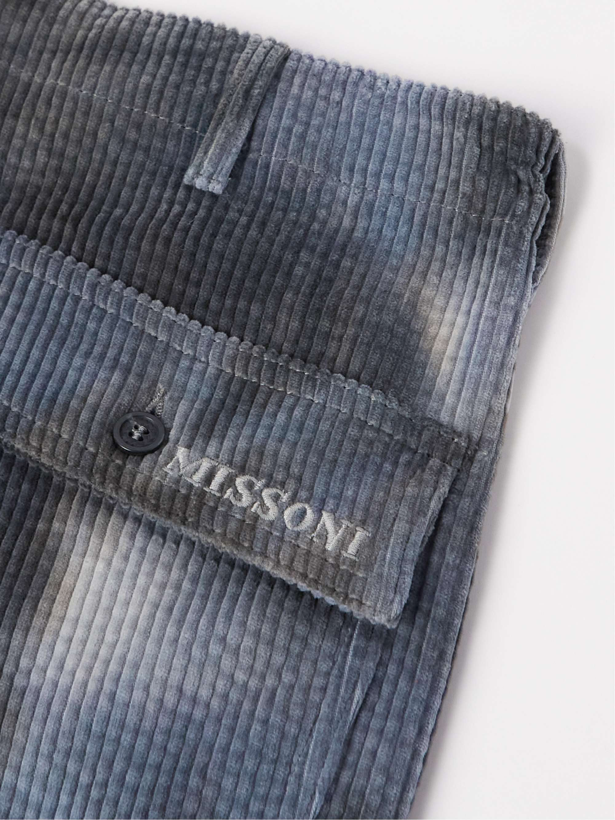 MISSONI Straight-Leg Tie-Dyed Cotton-Corduroy Trousers