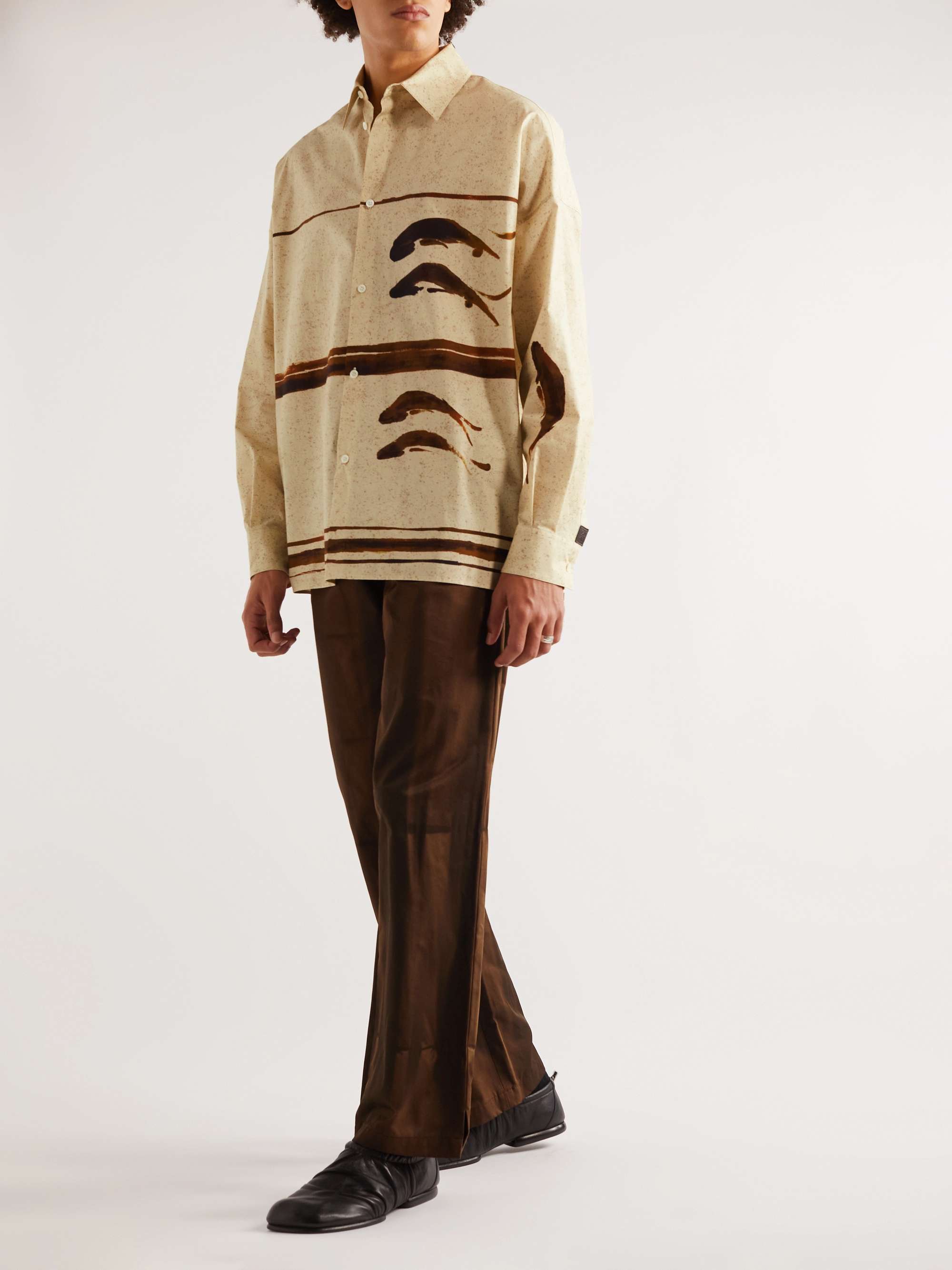 LOEWE Printed Cotton-Poplin Shirt