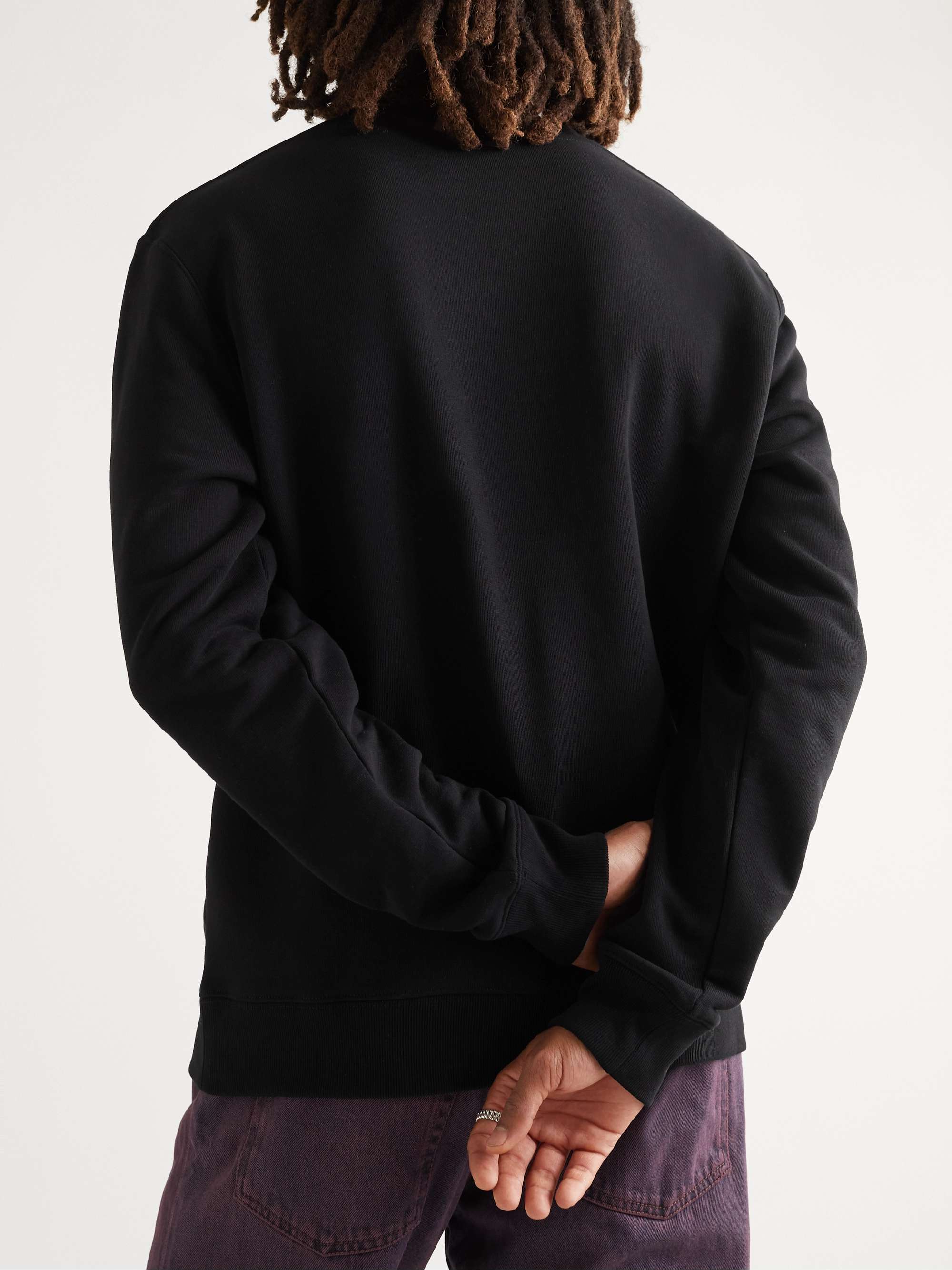 LOEWE Logo-Embroidered Cotton-Jersey Sweatshirt