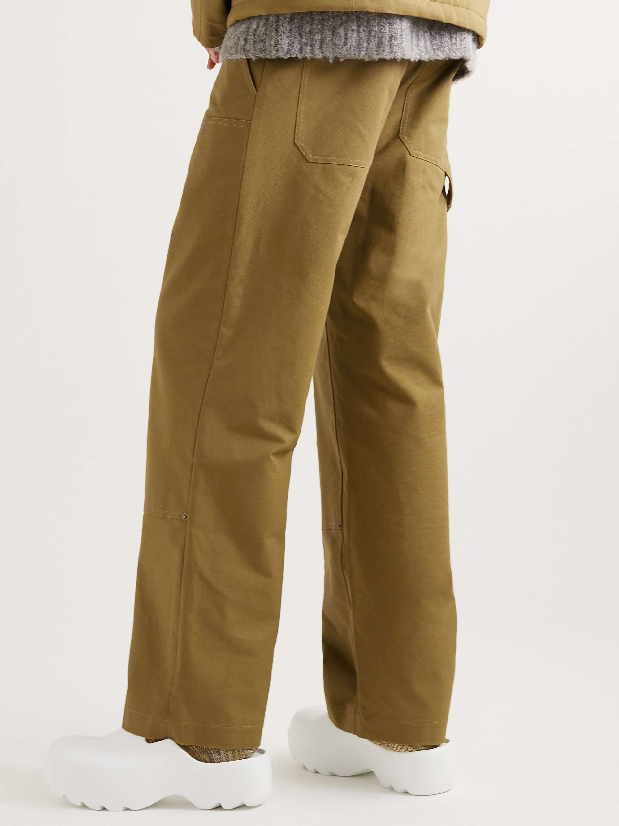 LOEWE Straight-Leg Cotton-Canvas Trousers