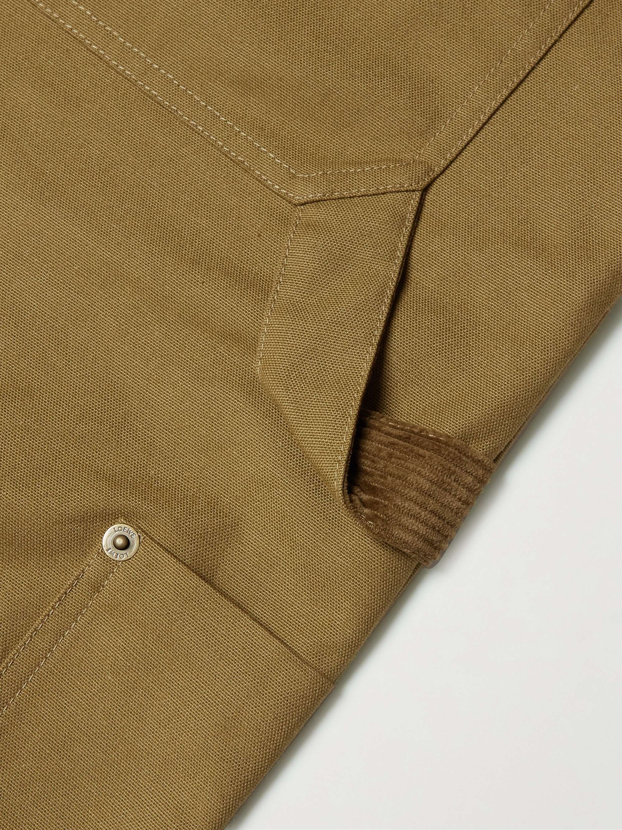 LOEWE Straight-Leg Cotton-Canvas Trousers