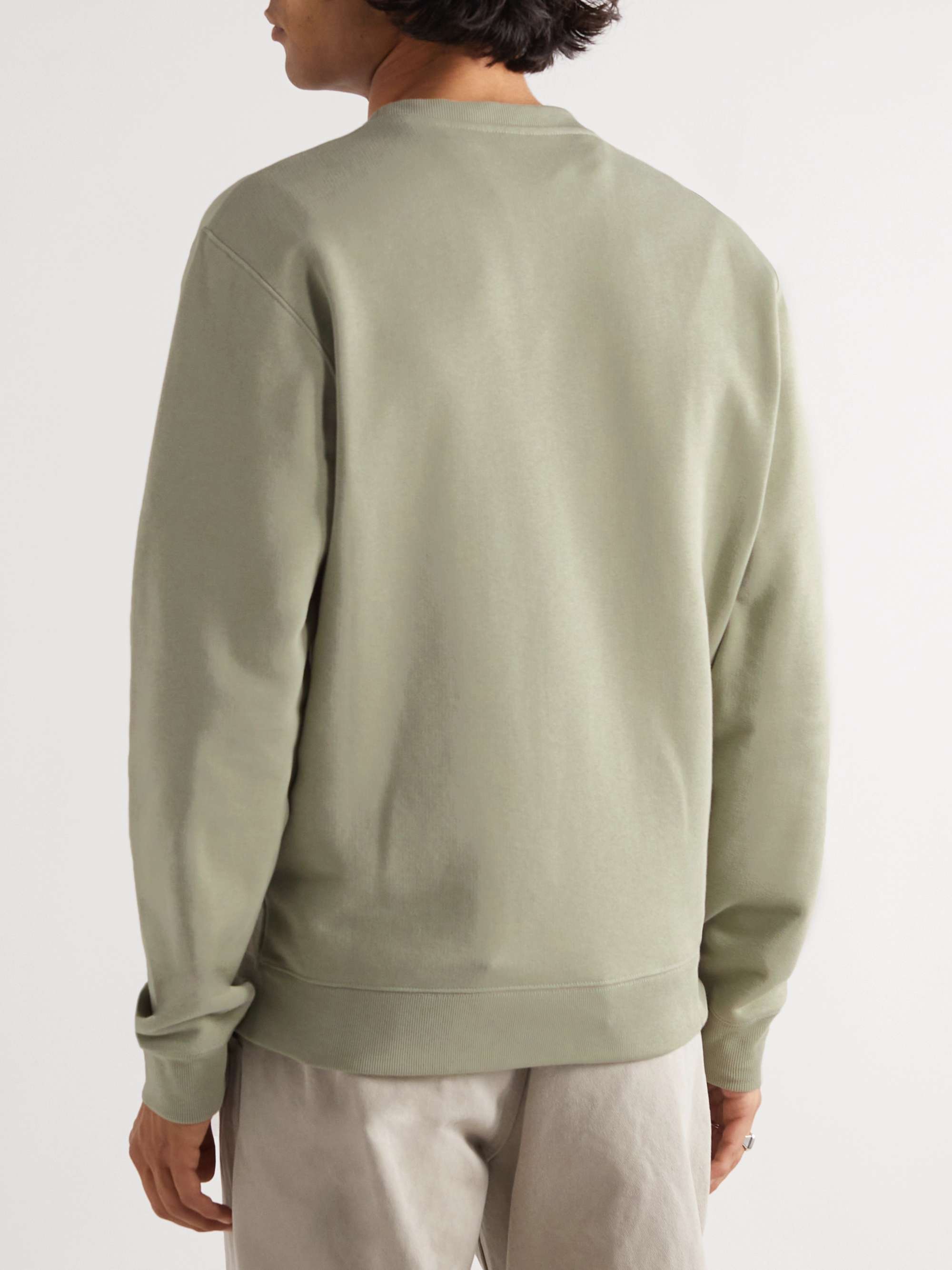 LOEWE Logo-Embroidered Cotton-Jersey Sweatshirt