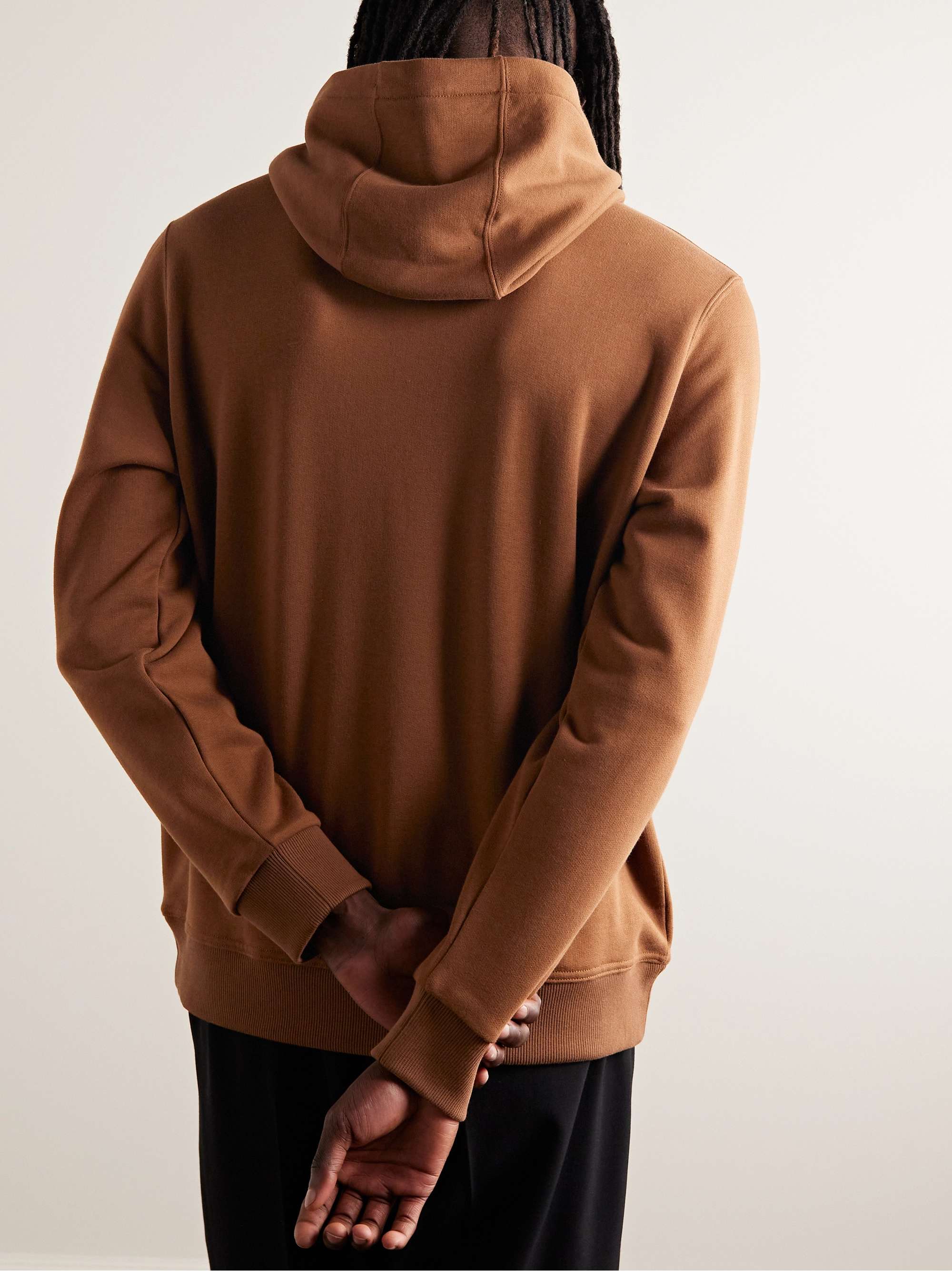 BURBERRY Logo-Print Cotton-Jersey Hoodie
