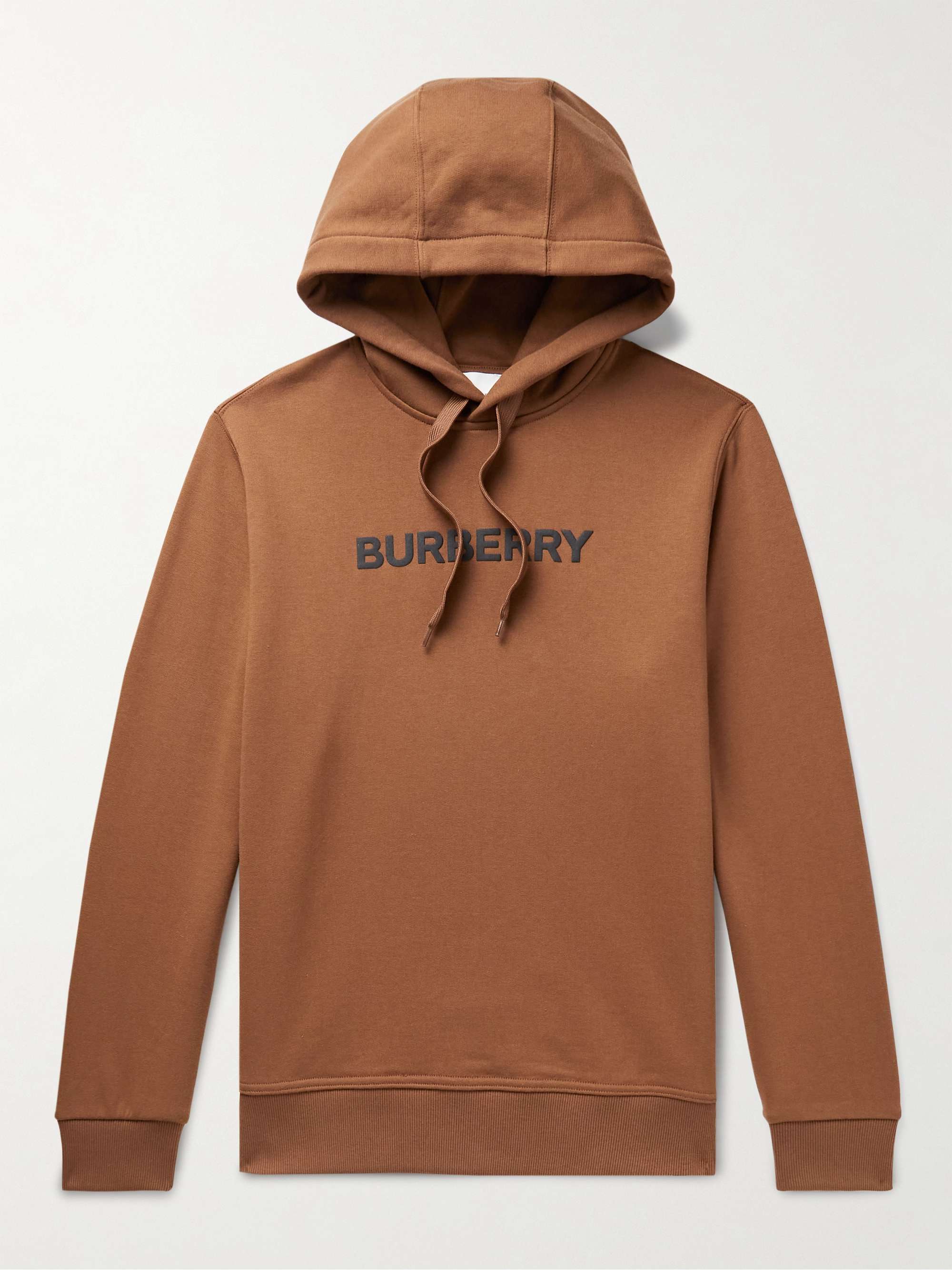 BURBERRY Logo-Print Cotton-Jersey Hoodie