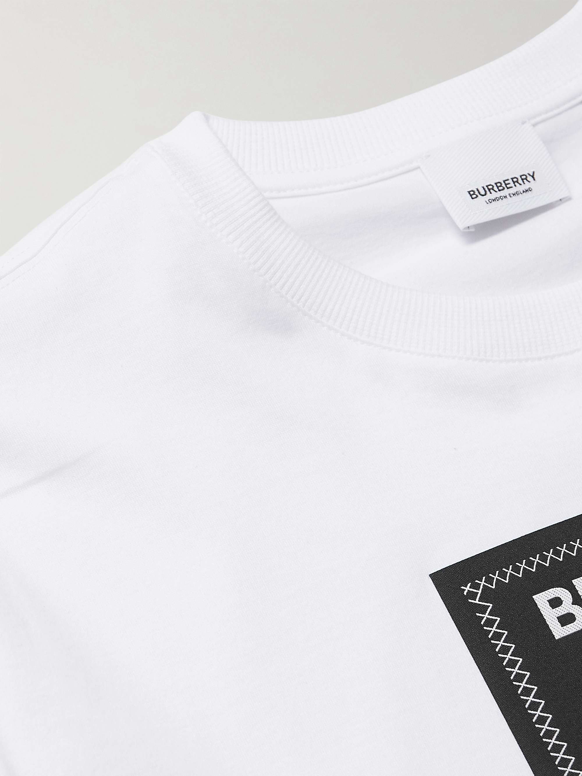 BURBERRY Logo-Appliquéd Stretch Cotton-Jersey T-Shirt