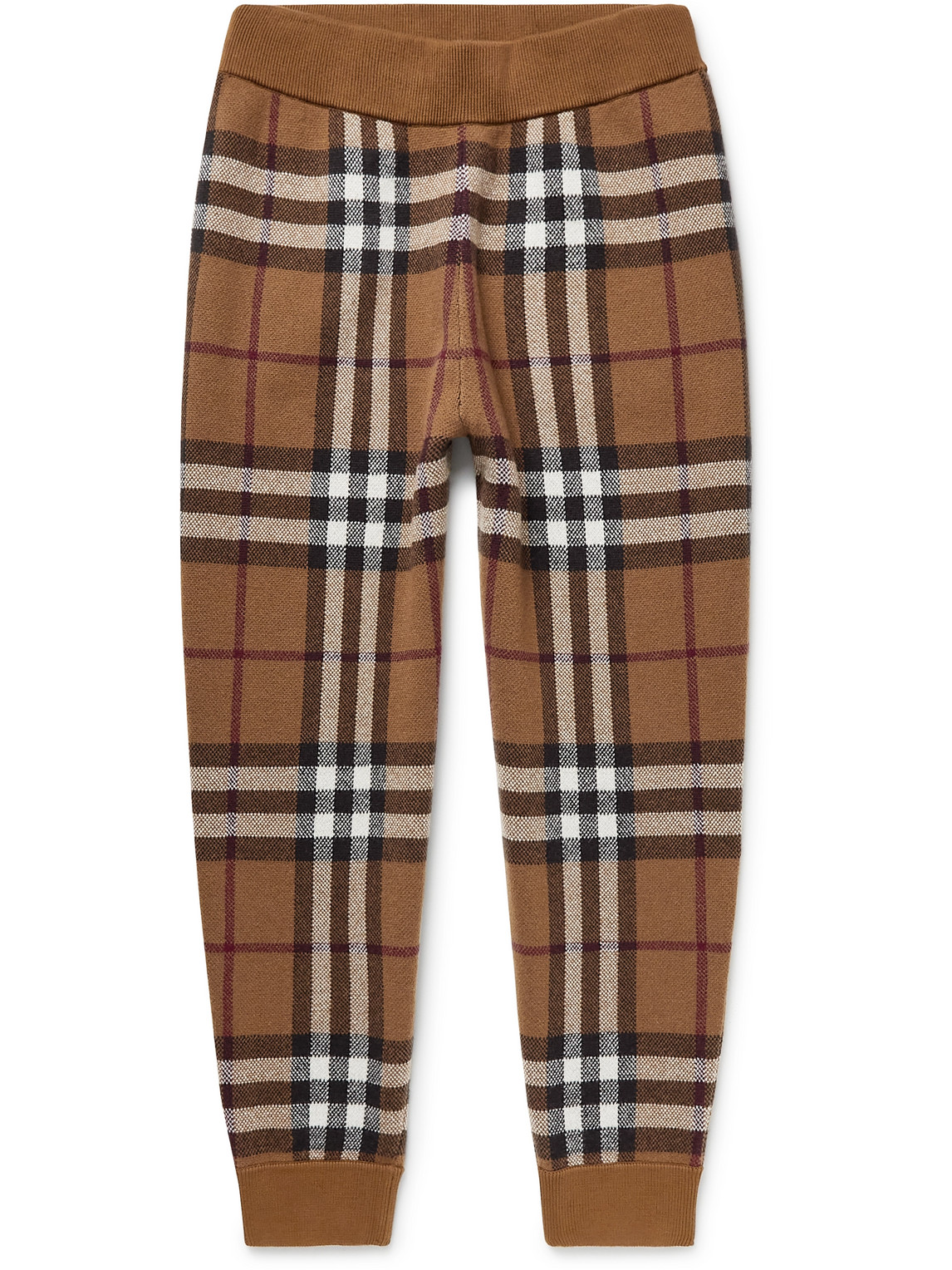 Burberry rose-print tapered trousers - Purple