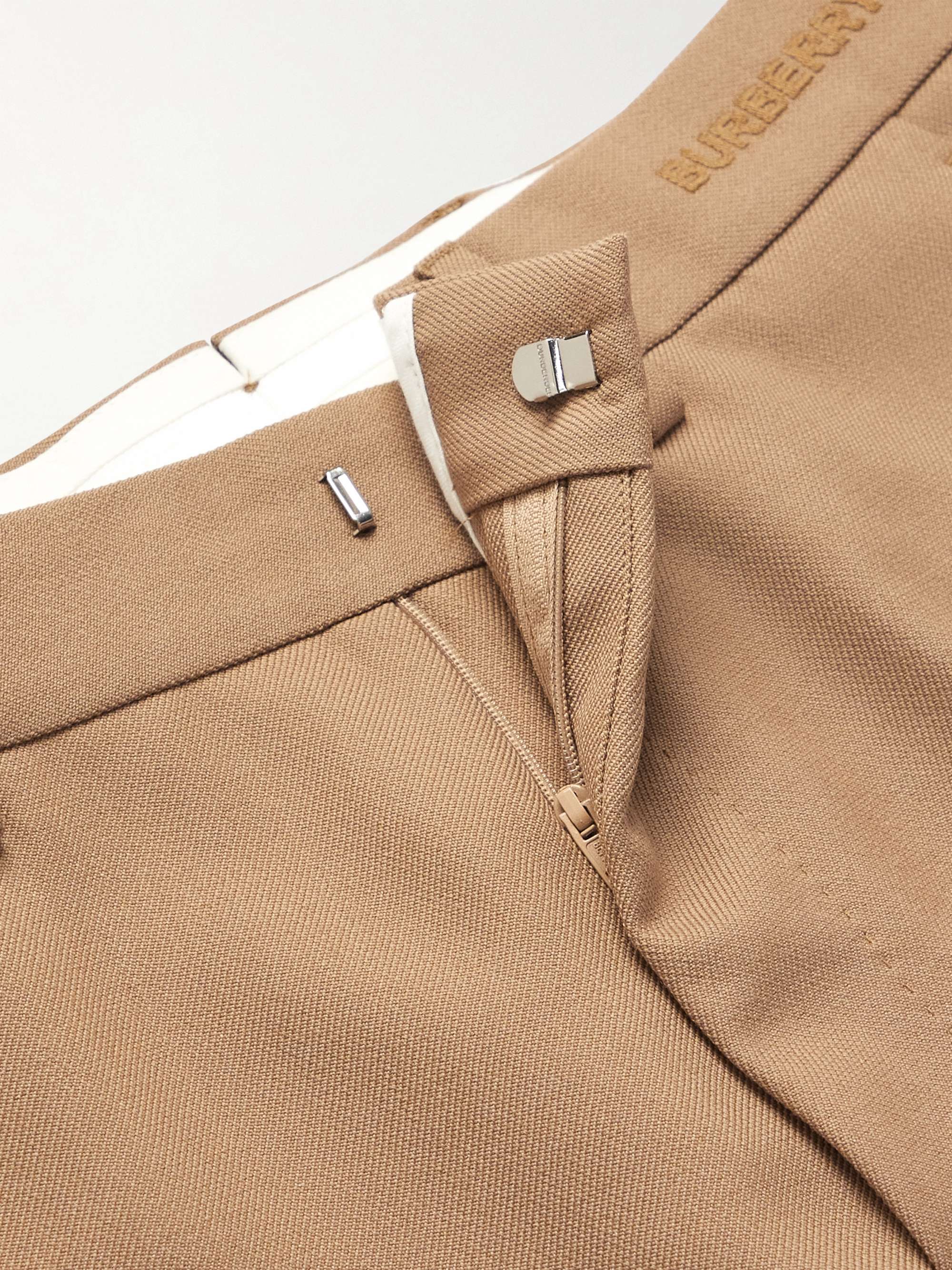 BURBERRY Clarence Slim-Fit Wool and Silk-Blend Twill Suit Trousers