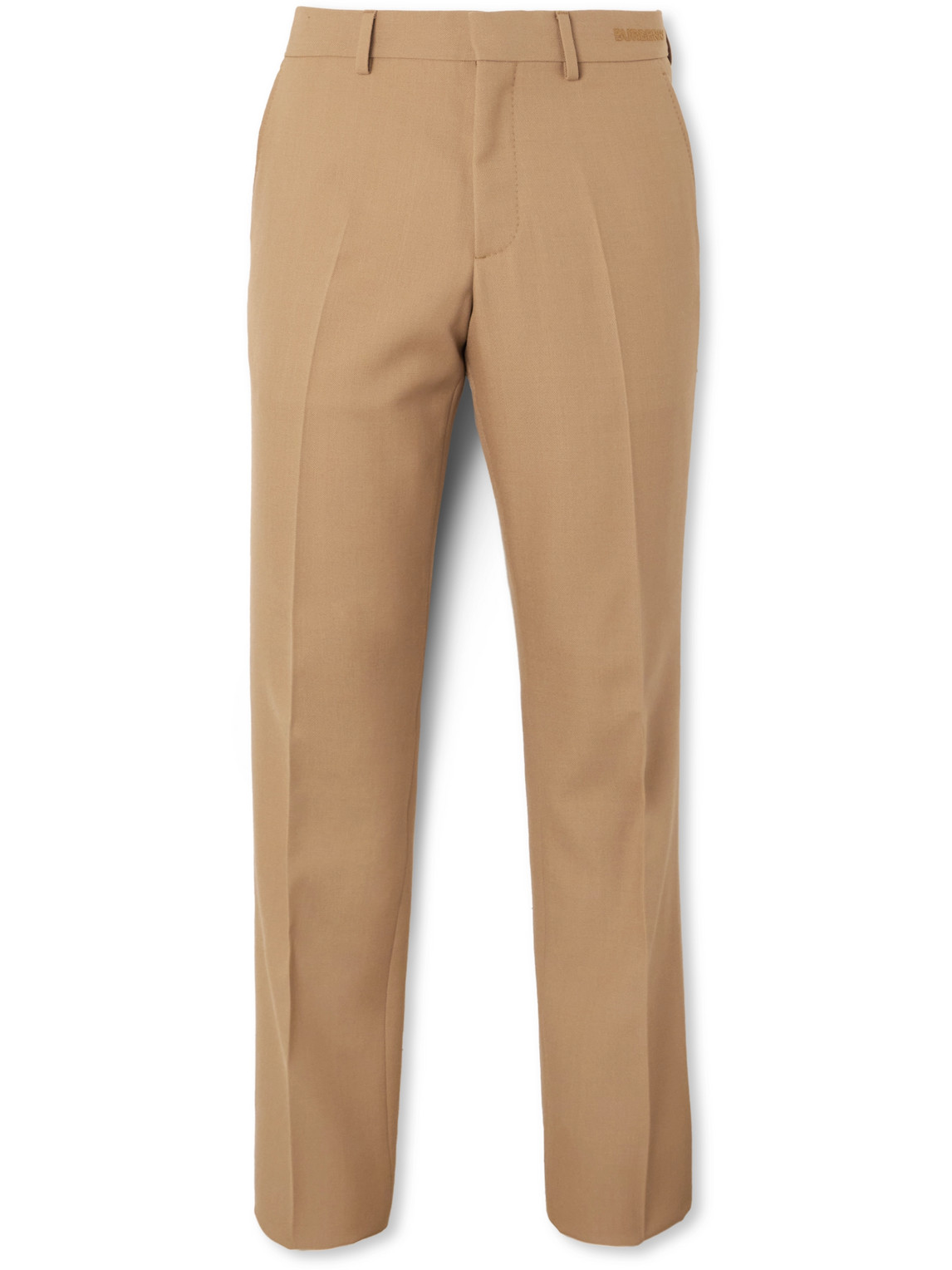 Burberry Clarence Slim-fit Wool And Silk-blend Twill Suit Trousers In Brown