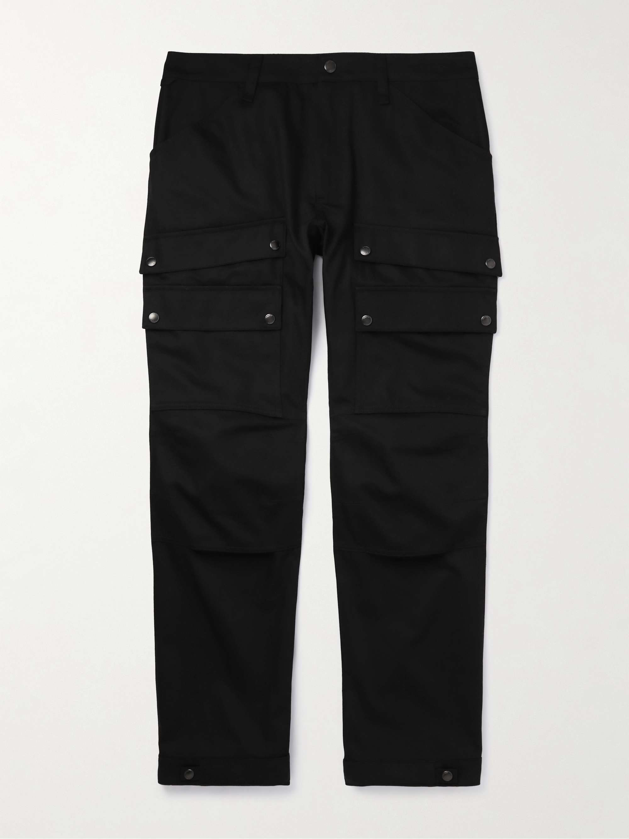 BURBERRY Carmelo Straight-Leg Cotton-Twill Cargo Trousers for Men | MR ...