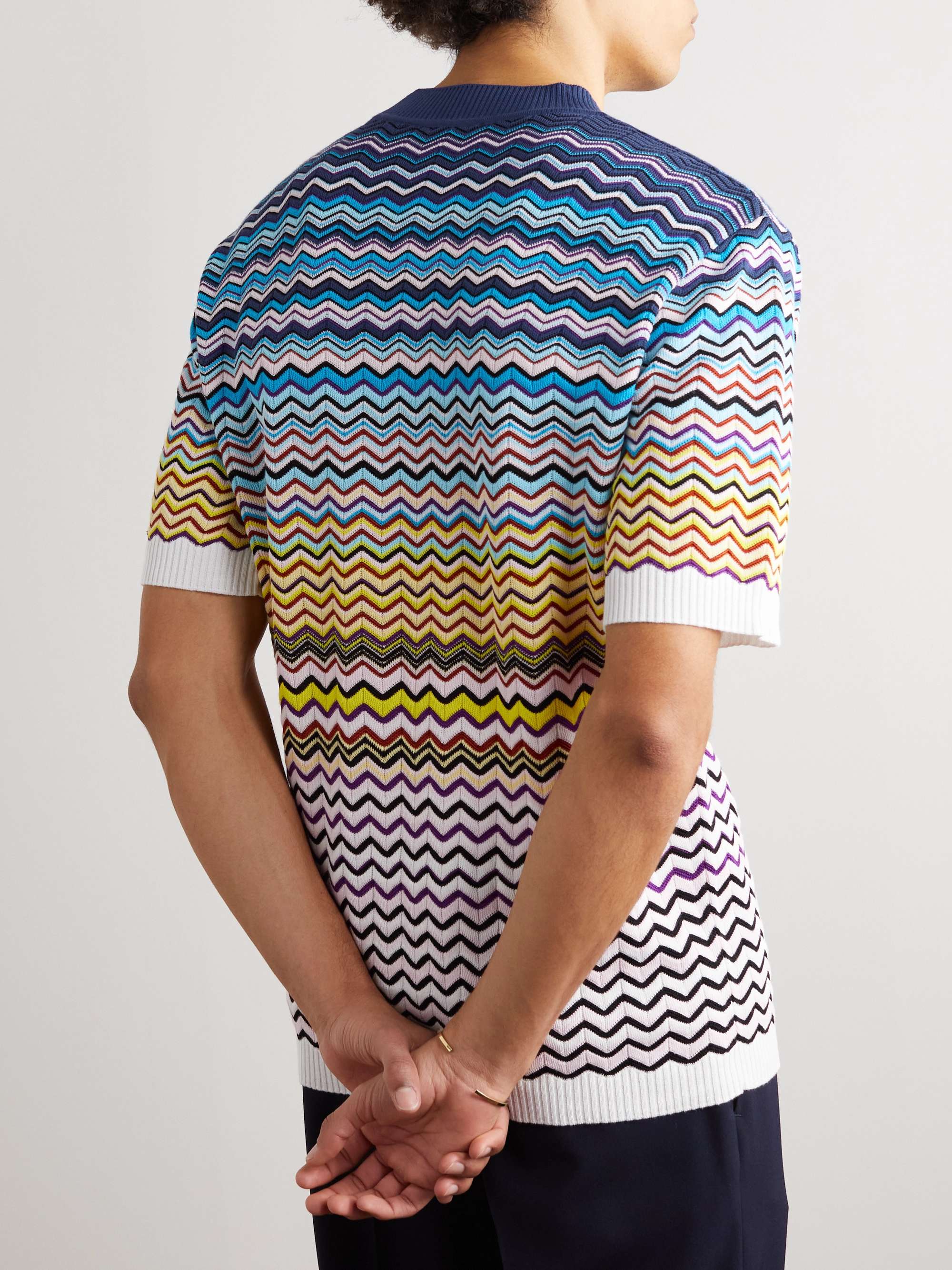 MISSONI Striped Degradé Cotton-Blend T-Shirt Men | MR PORTER