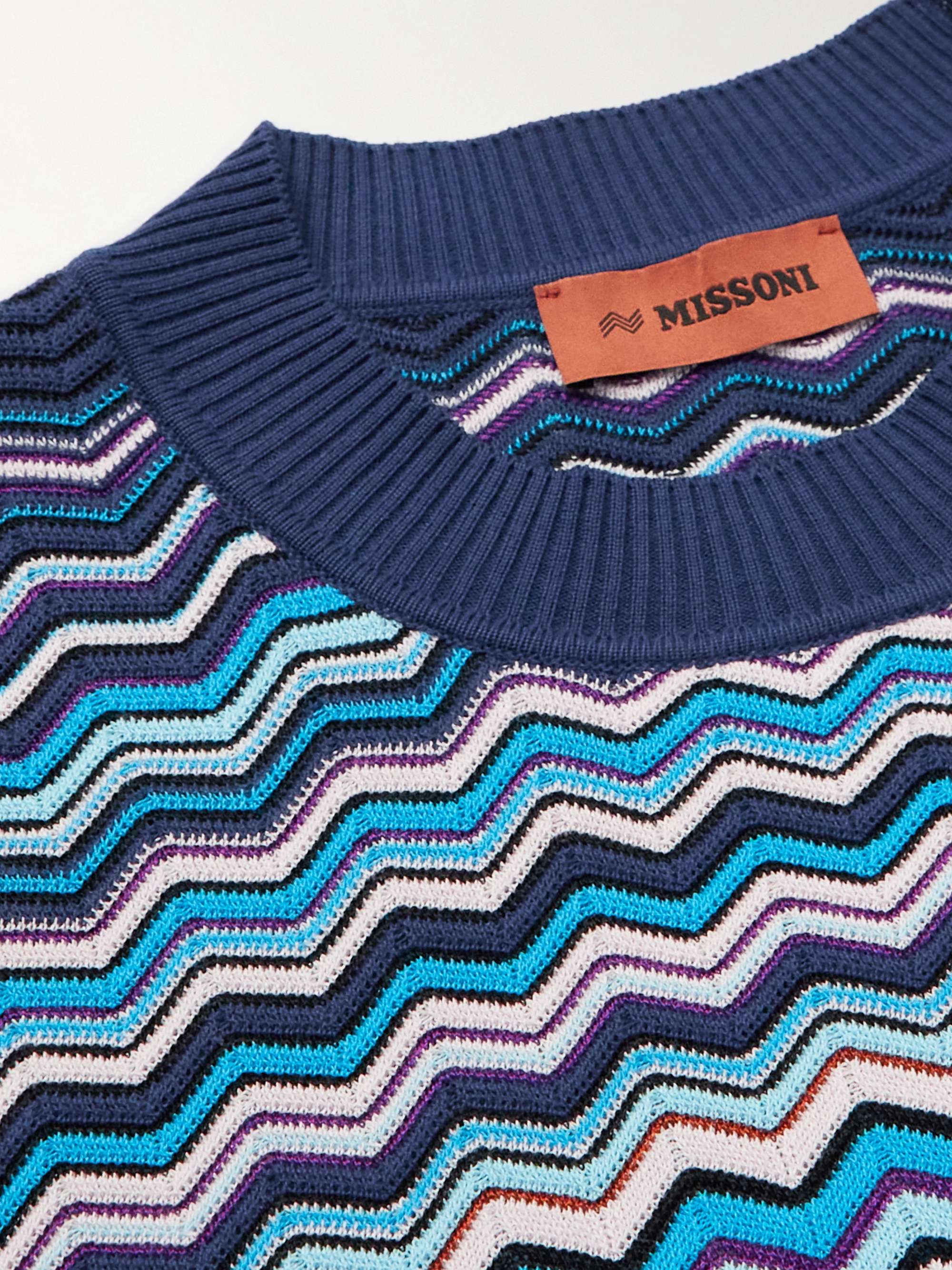 MISSONI Striped Degradé Cotton-Blend T-Shirt