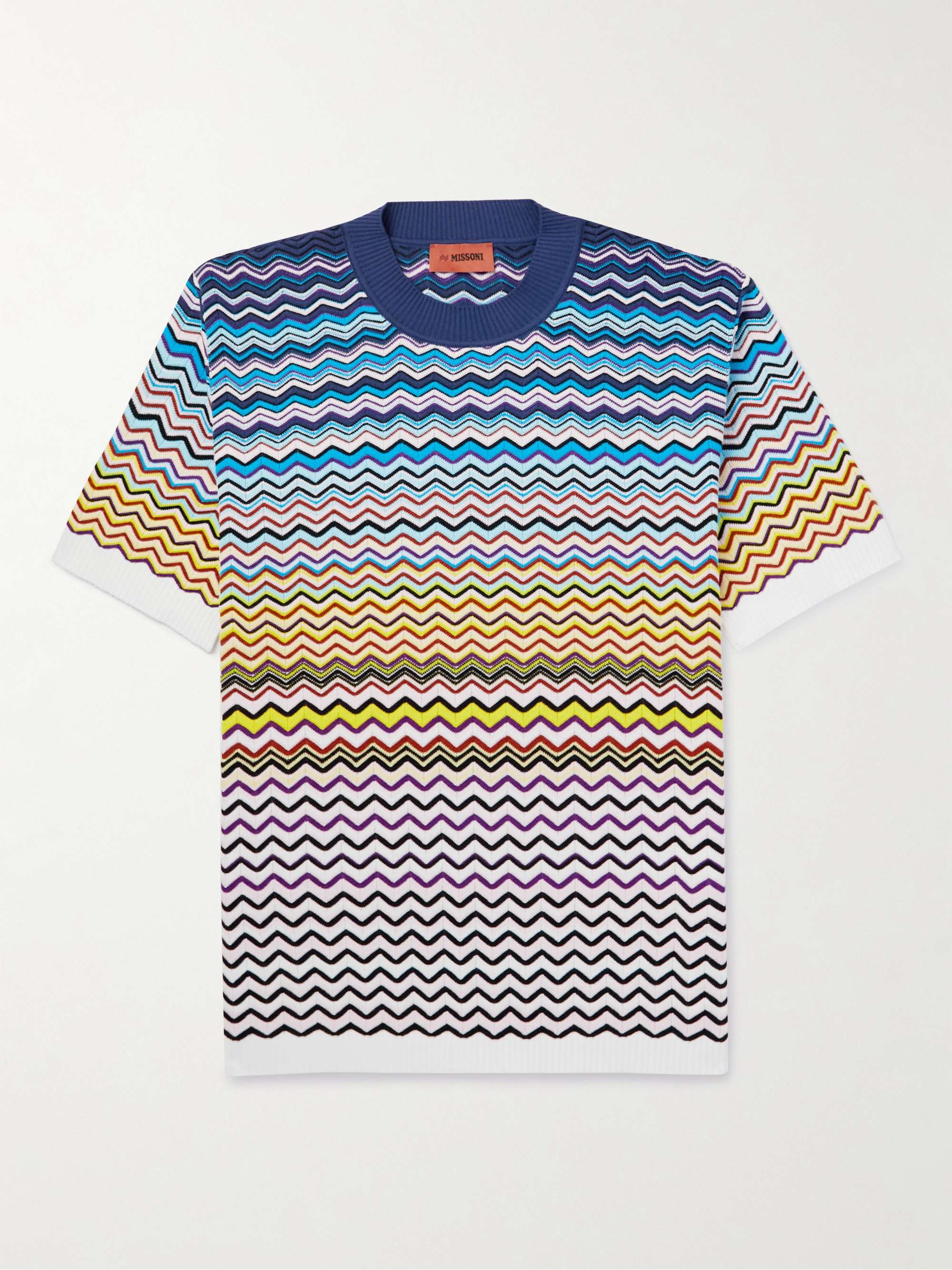 MISSONI Striped Degradé Cotton-Blend T-Shirt