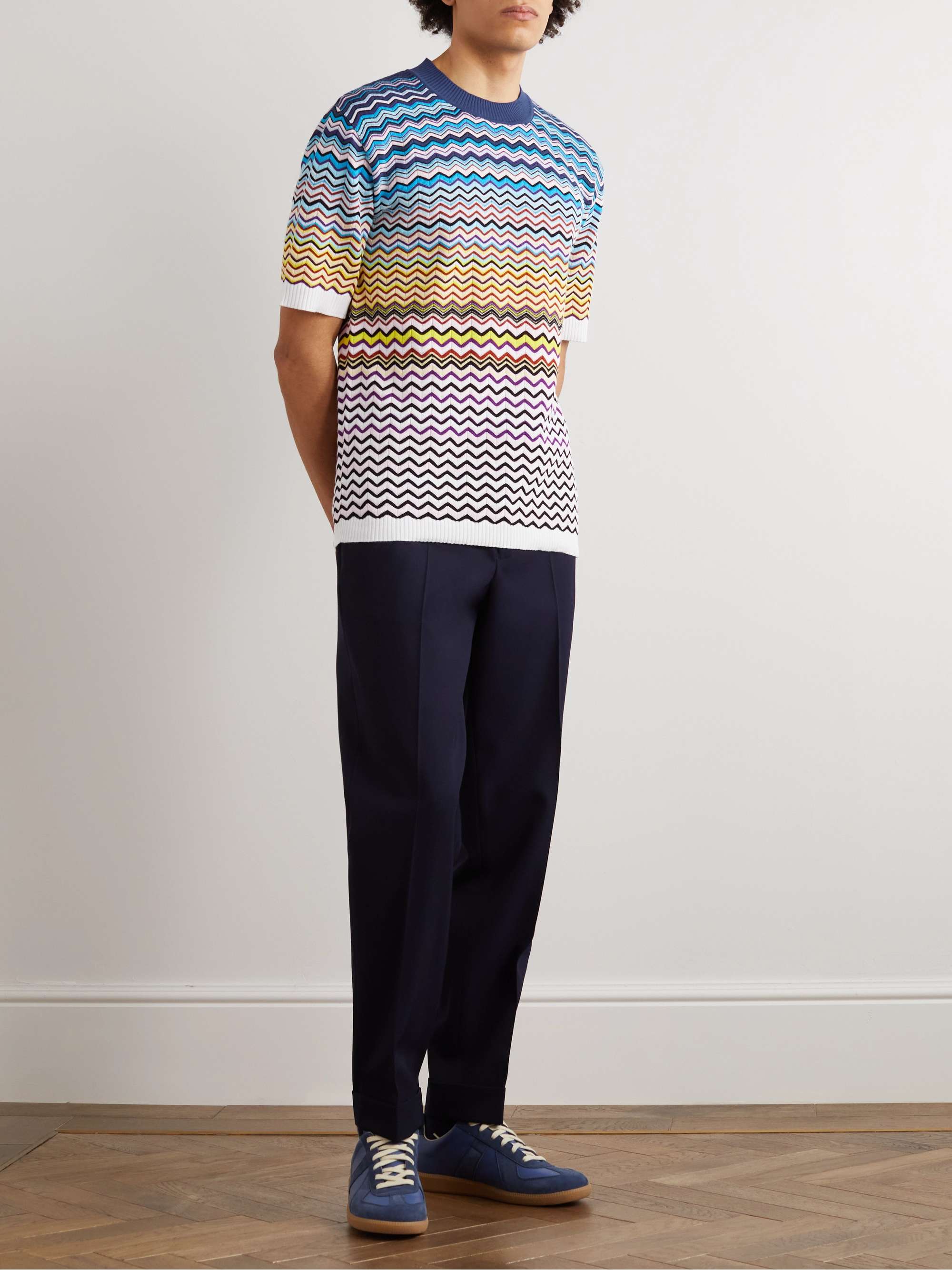 MISSONI Striped Degradé Cotton-Blend T-Shirt