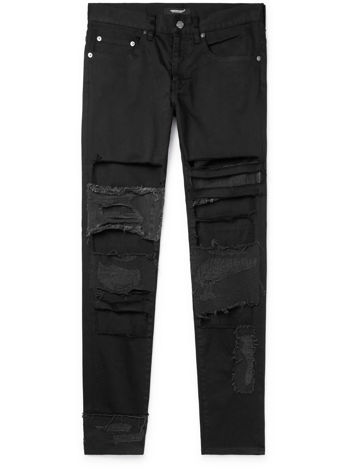 UNDERCOVER - Scab Skinny-Fit Distressed Jeans - Men - Black - 3