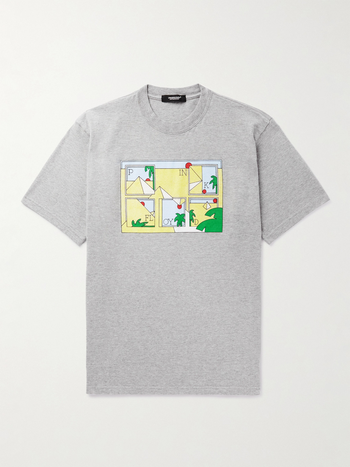 Undercover Kids' Pink Floyd Printed Cotton-jersey T-shirt In Gray