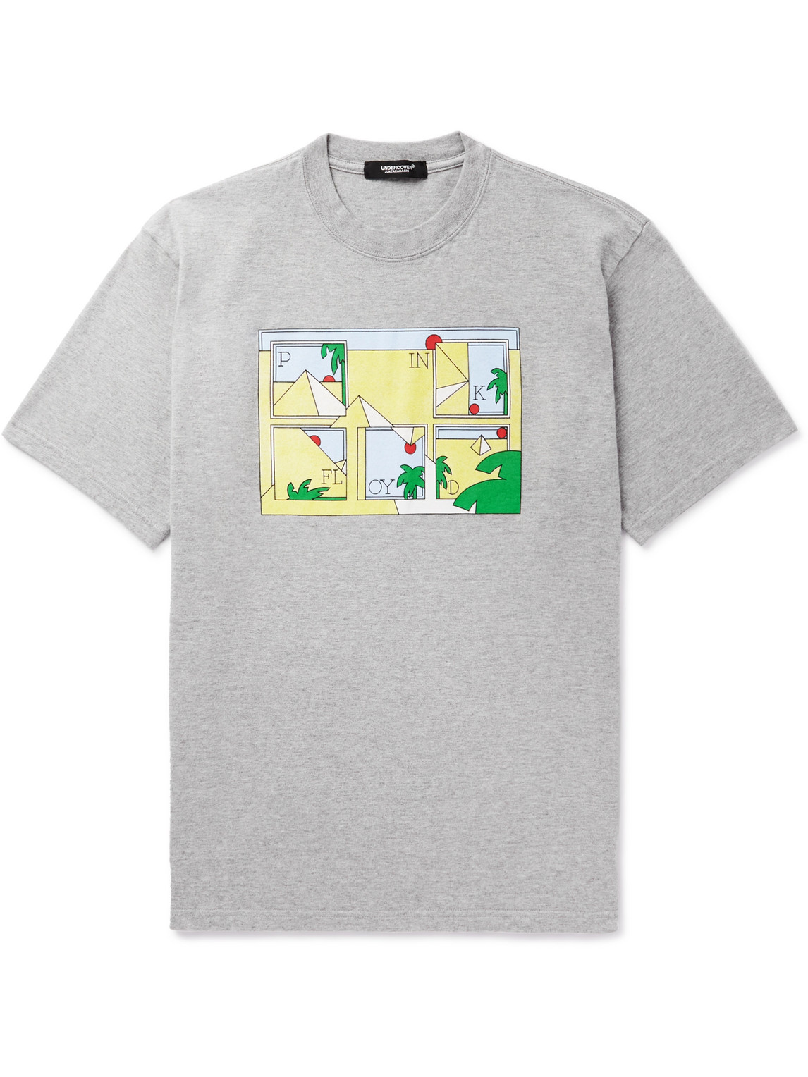 Undercover Kids' Pink Floyd Printed Cotton-jersey T-shirt In Gray