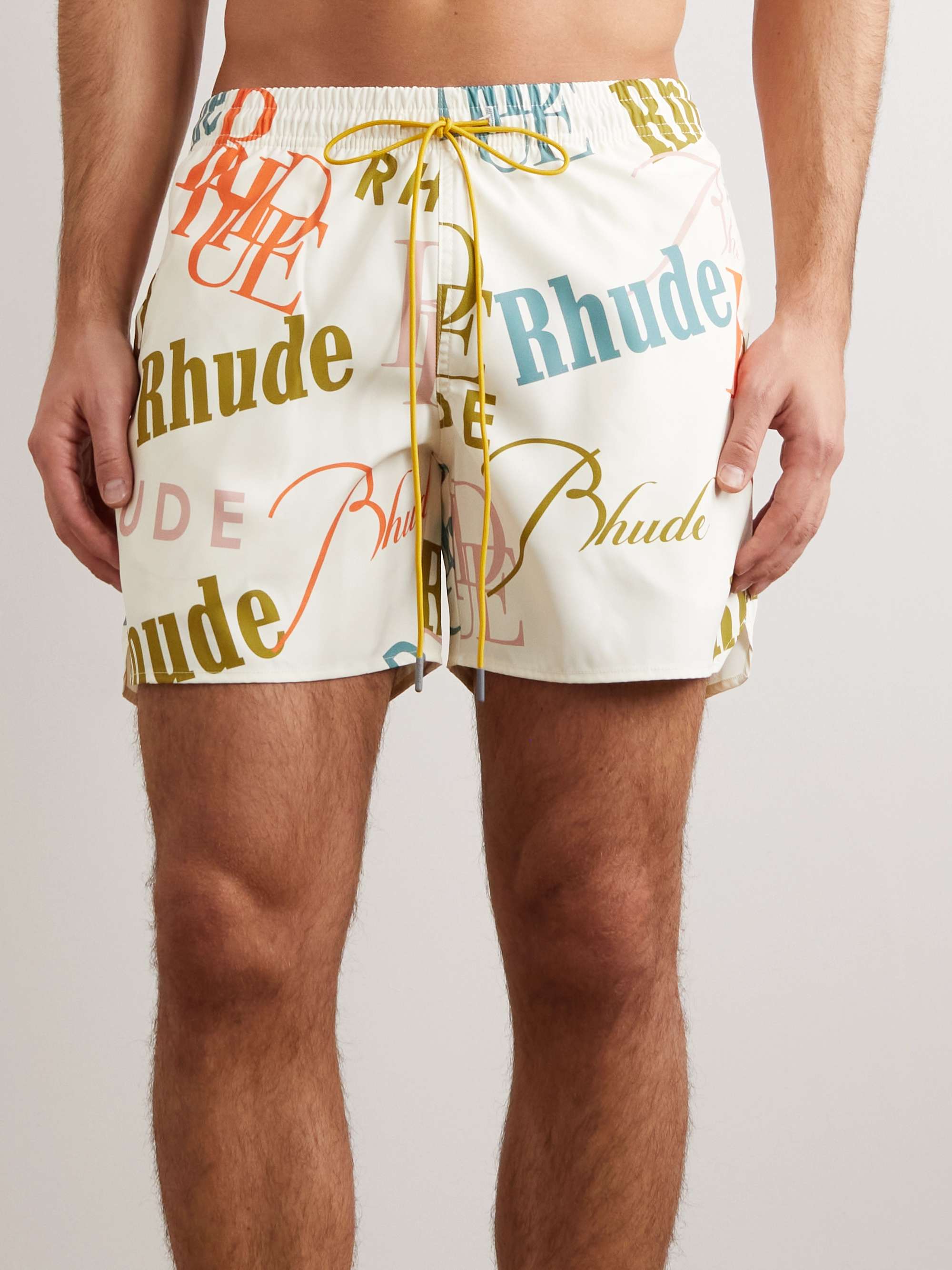 RHUDE ロゴ スイムショーツ-