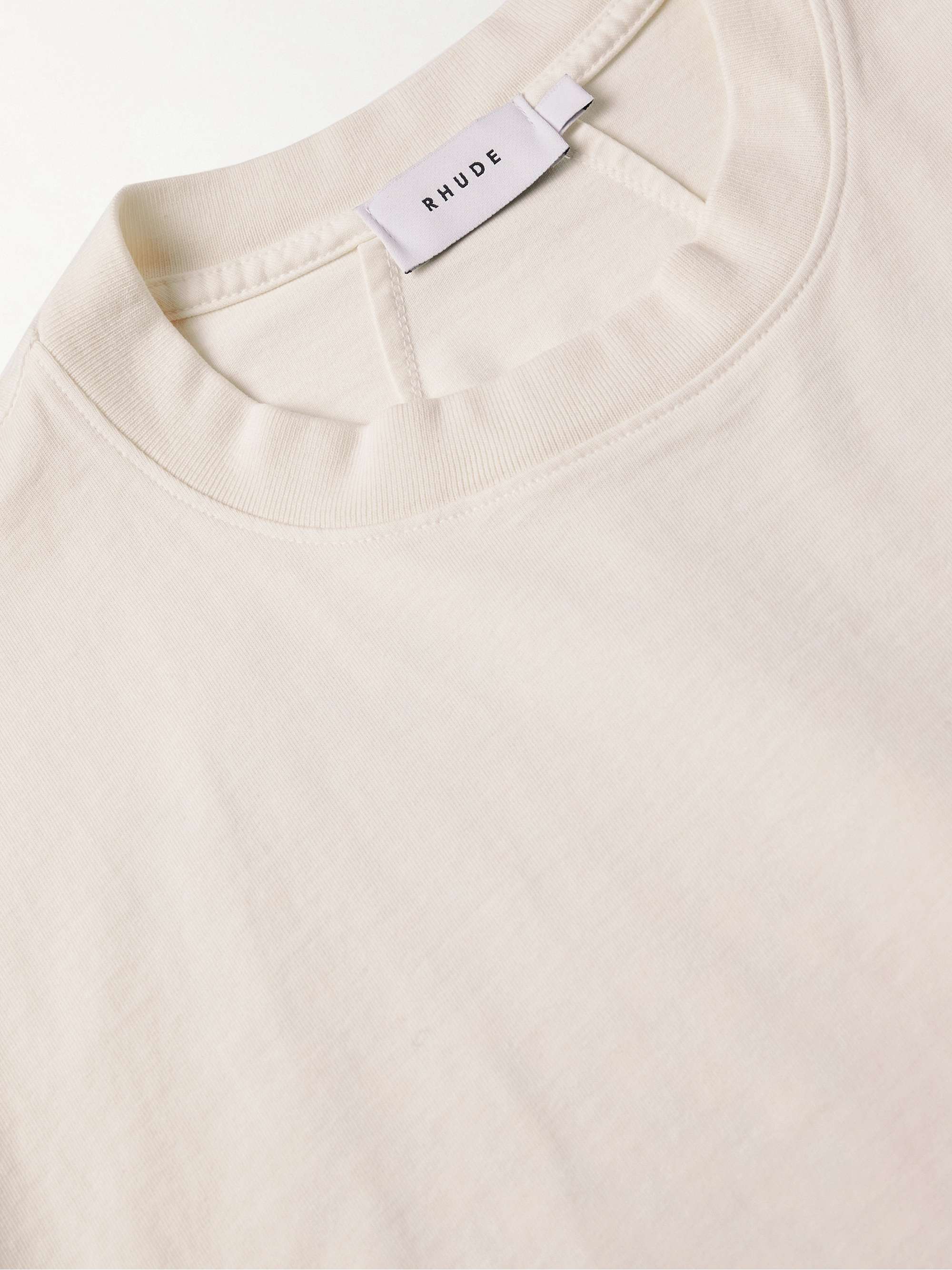 RHUDE Moonlight Tropics Logo-Print Cotton-Jersey T-Shirt