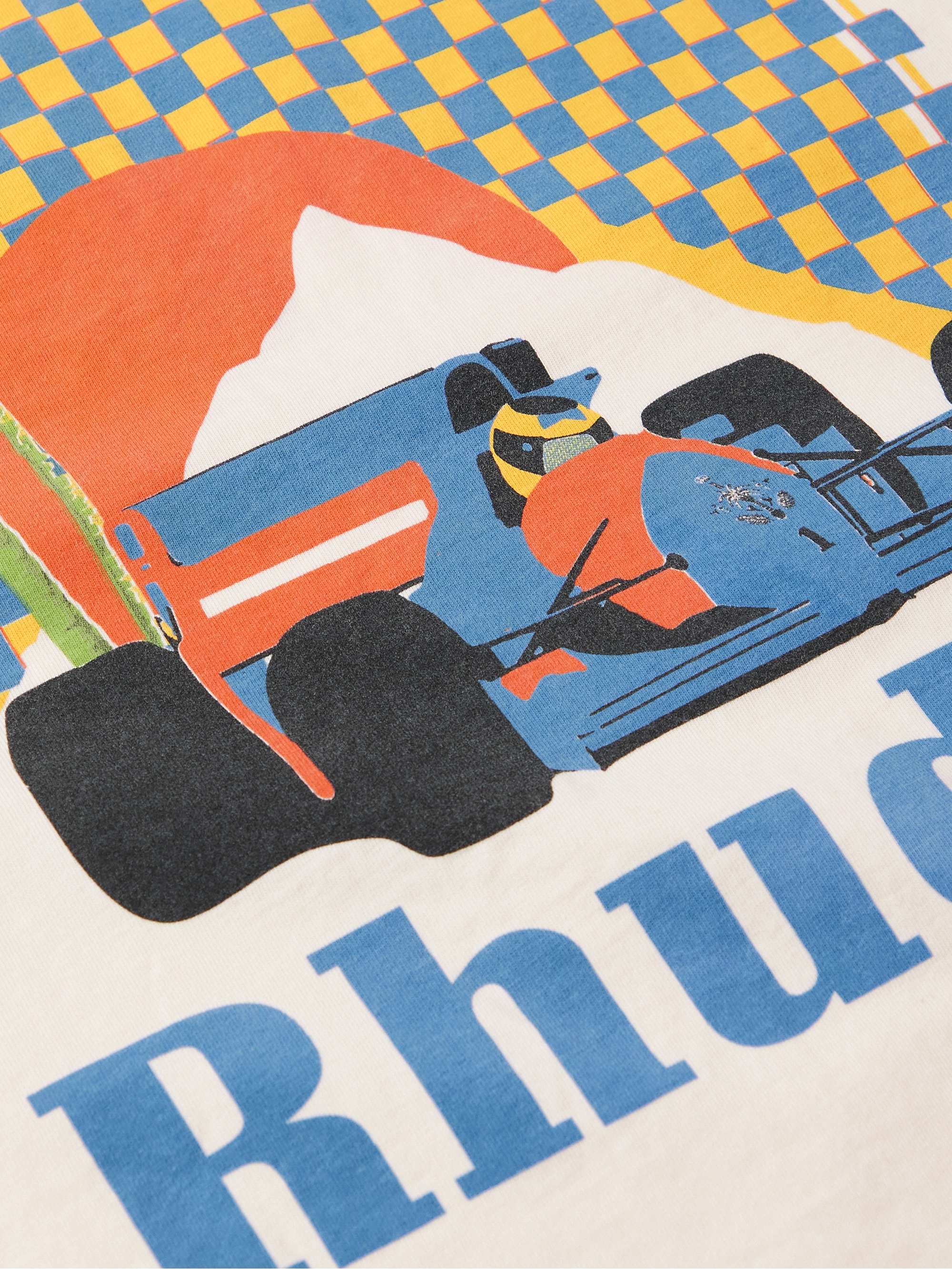 RHUDE Moonlight Tropics Logo-Print Cotton-Jersey T-Shirt