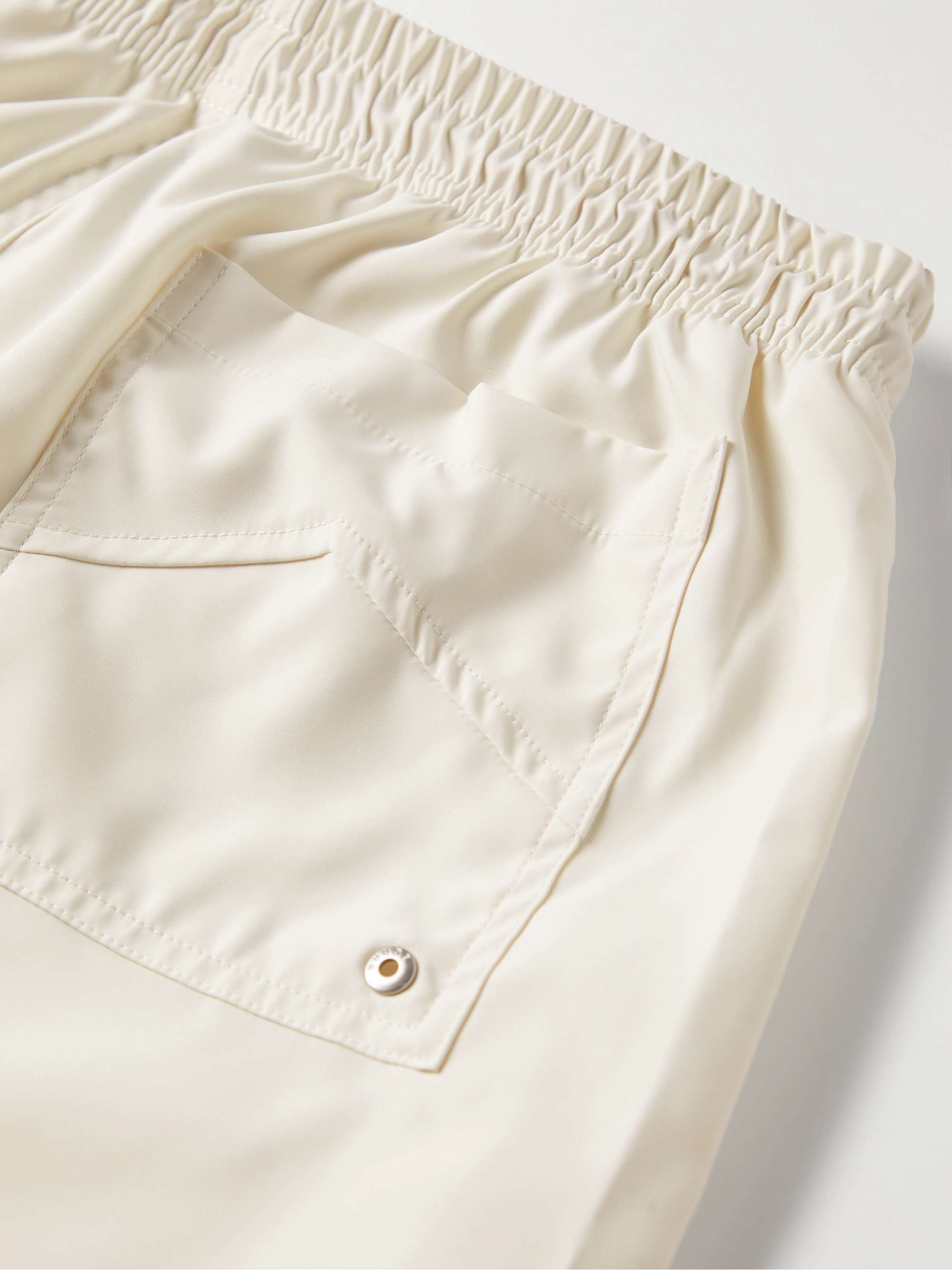 RHUDE Straight-Leg Mid-Length Logo-Embroidered Swim Shorts
