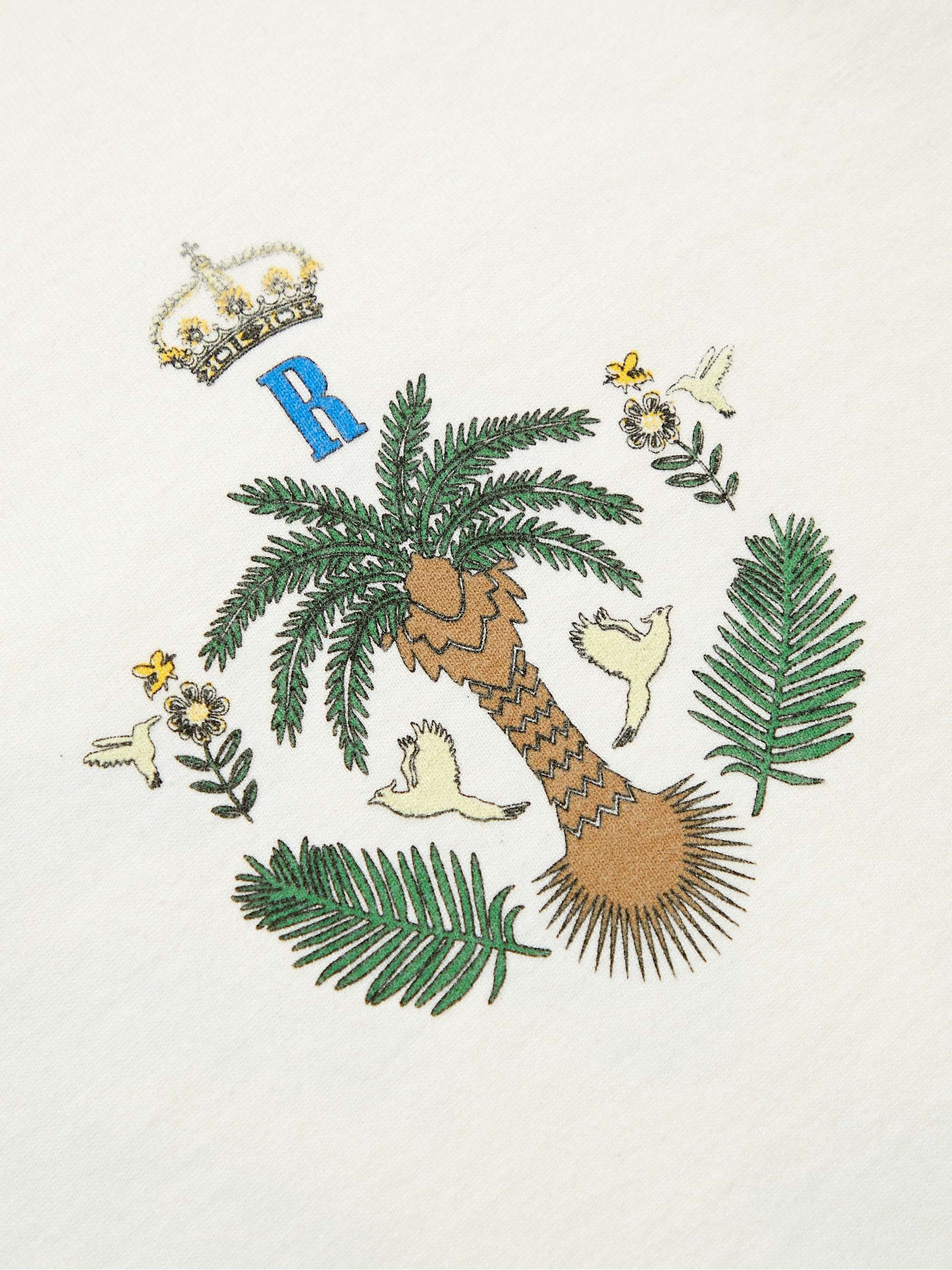 RHUDE Las Palmas Logo-Print Cotton-Jersey T-Shirt