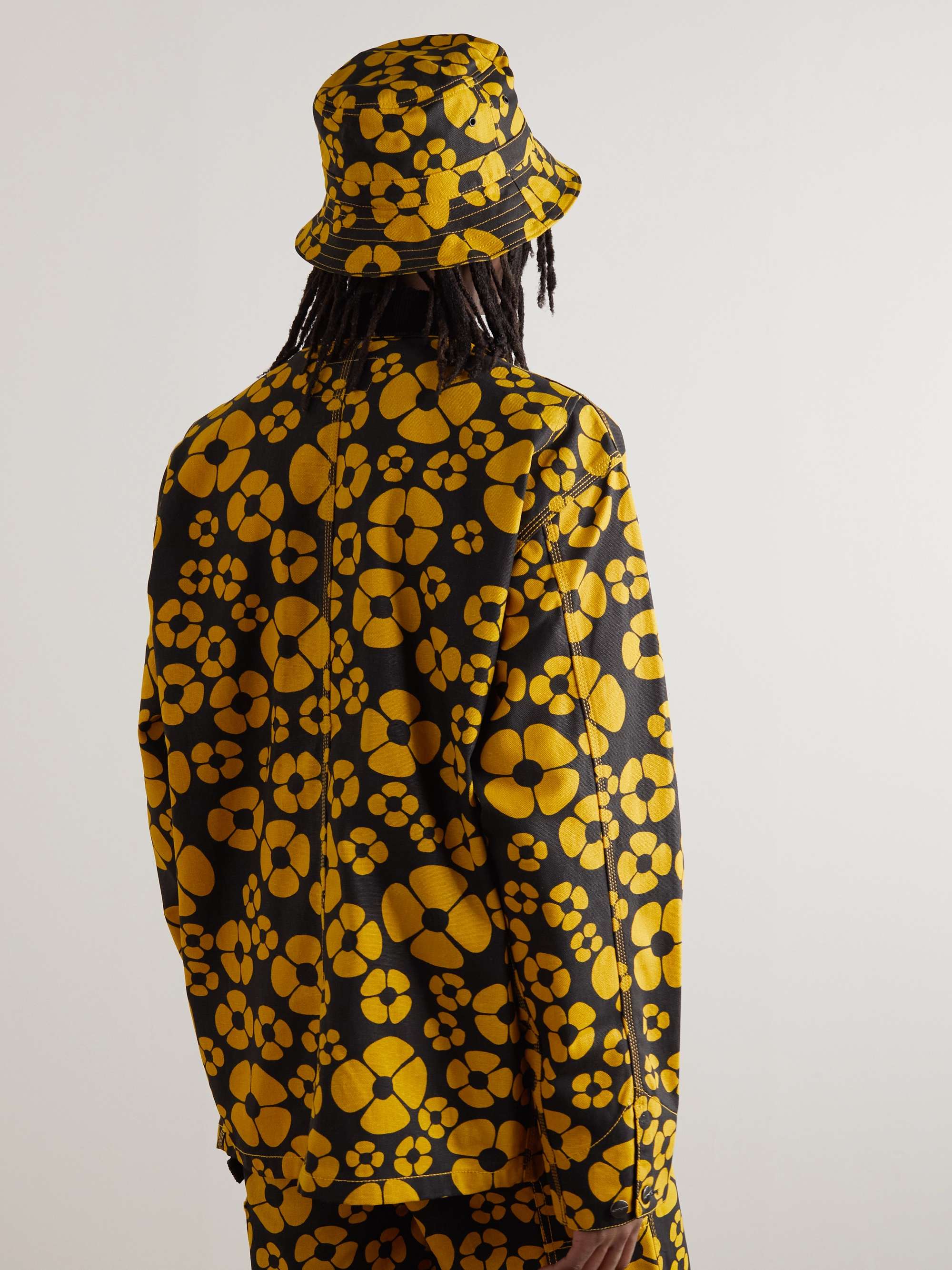 MARNI + Carhartt WIP Corduroy-Trimmed Floral-Print Cotton-Canvas Jacket