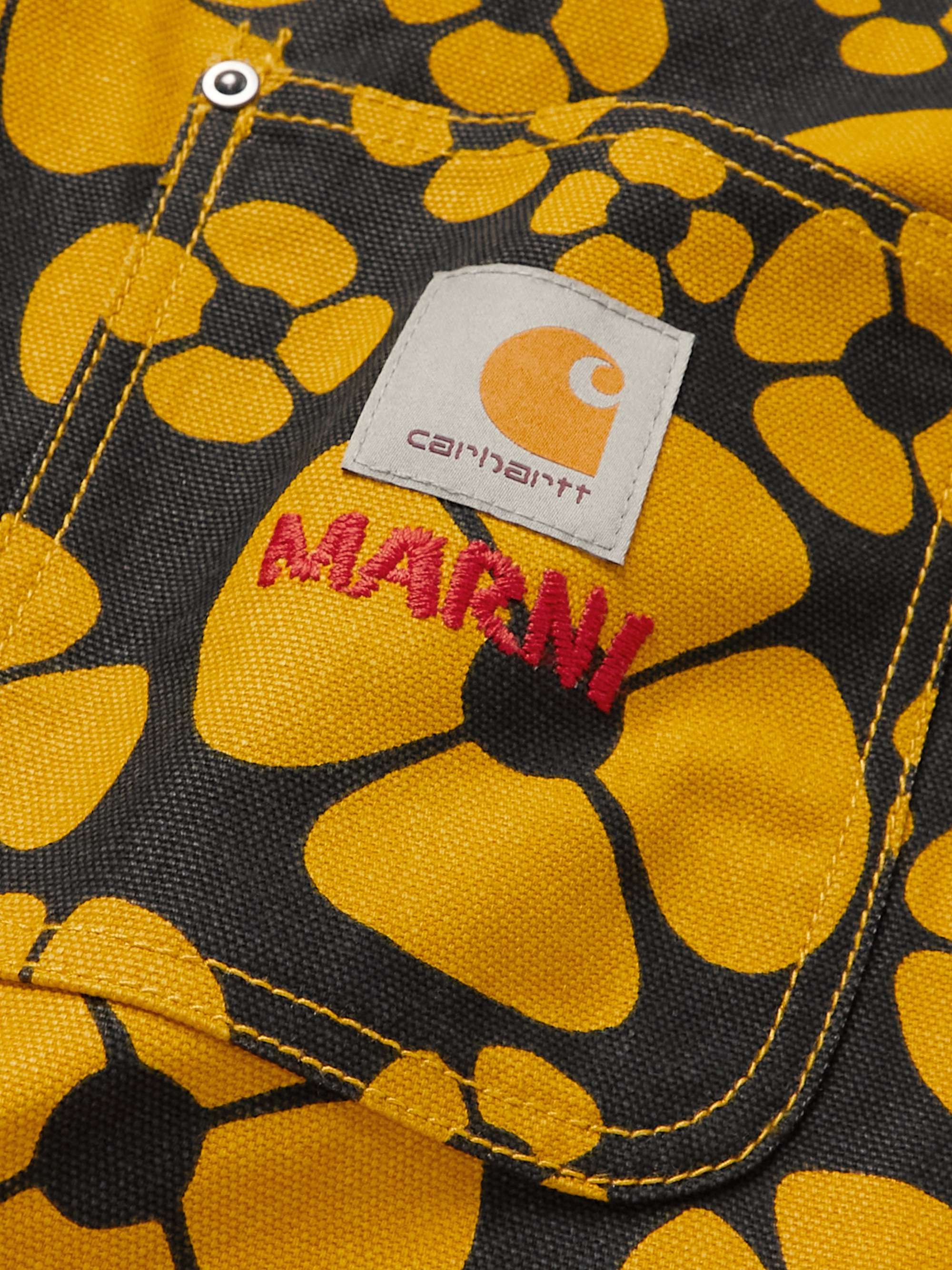 MARNI + Carhartt WIP Corduroy-Trimmed Floral-Print Cotton-Canvas Jacket