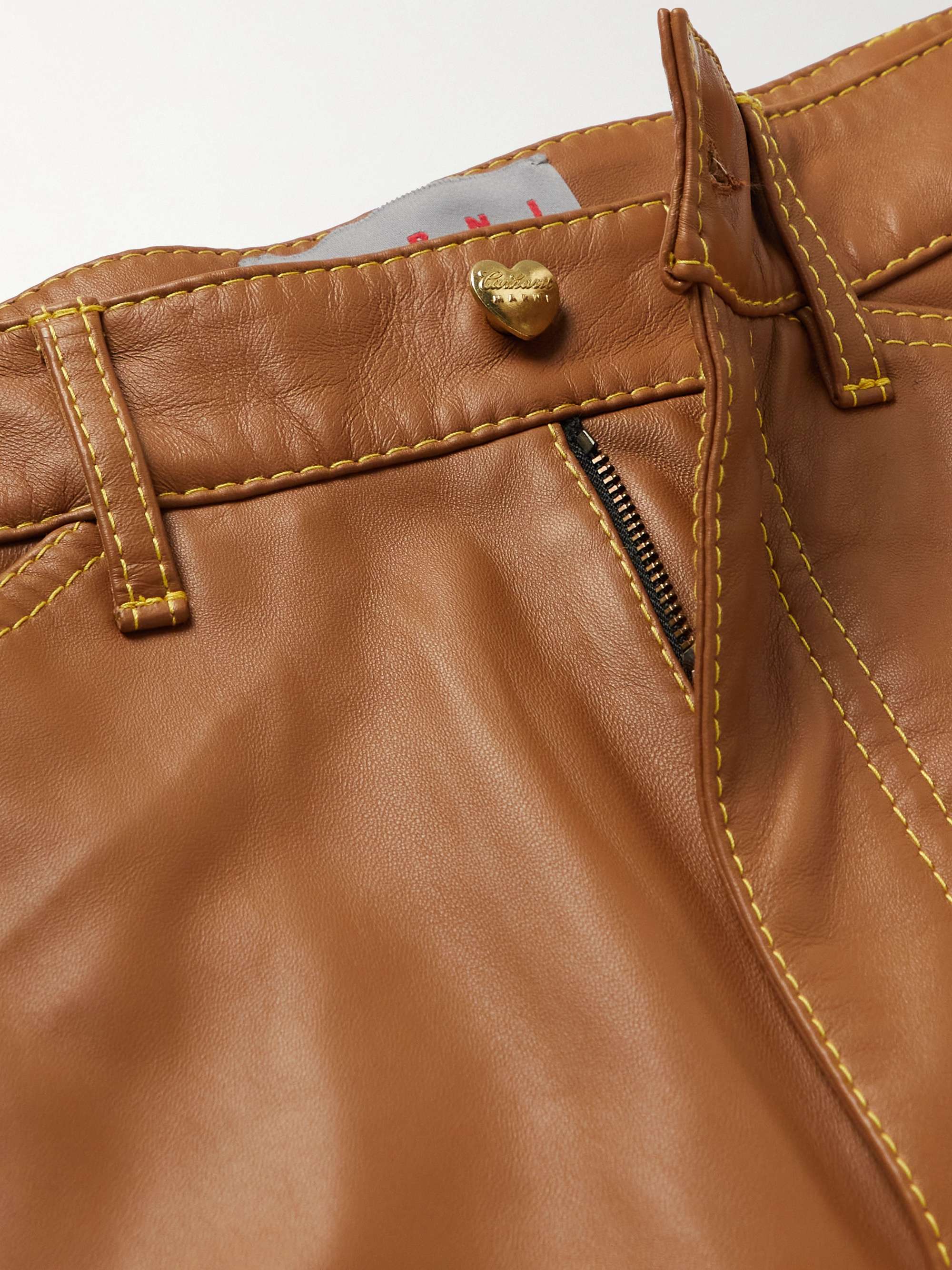 MARNI + Carhartt WIP Wide-Leg Leather Trousers